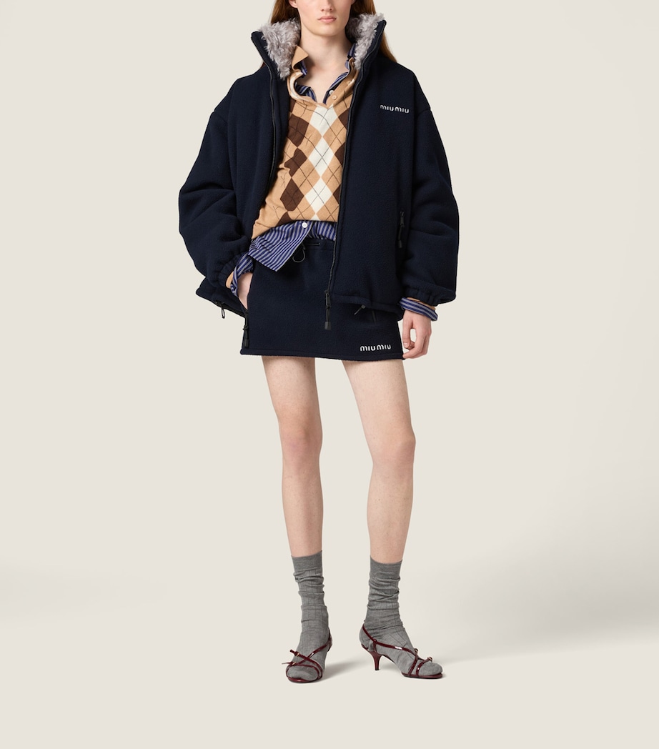 Fleece Logo Mini Skirt F0008 Image 2