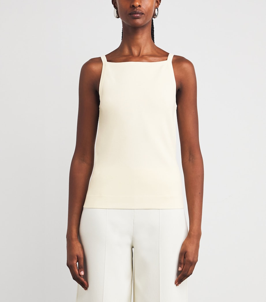 Rib-Knit Tank Top IVORY Image 3