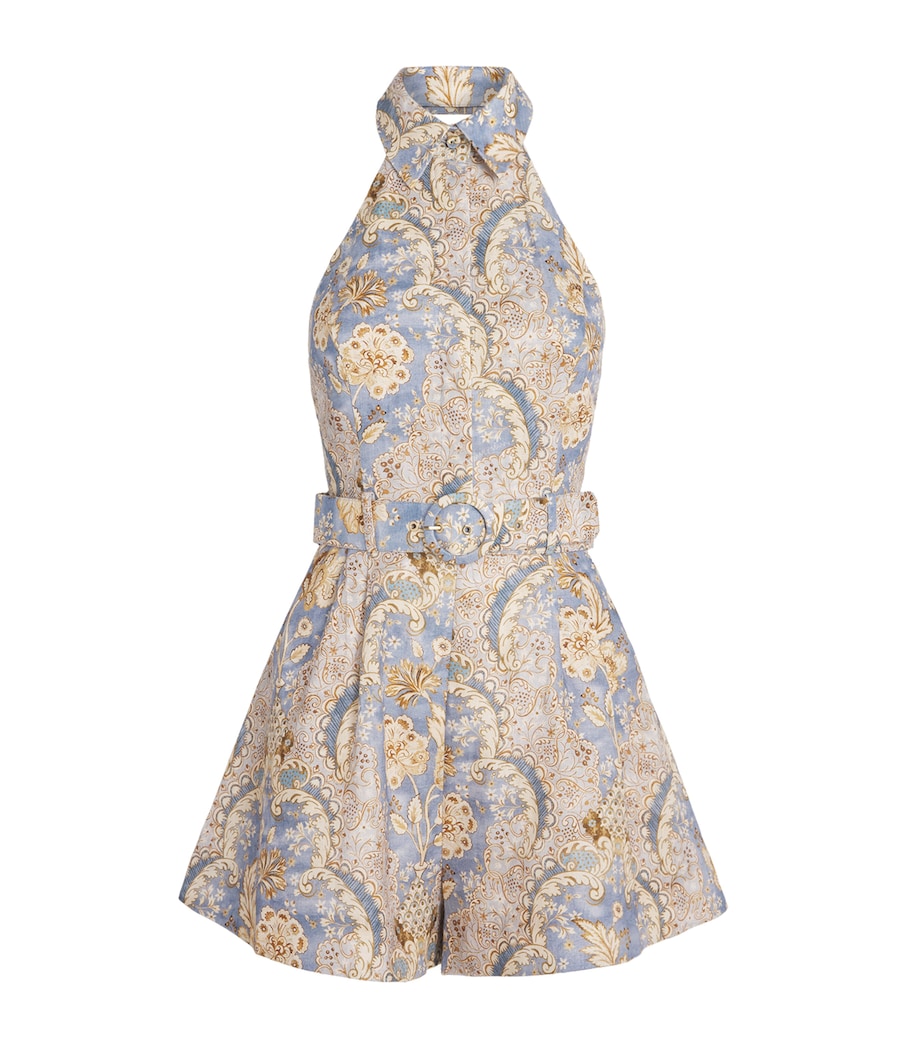 Linen Awaken Playsuit DAMASK DENIMDMDM Image 1