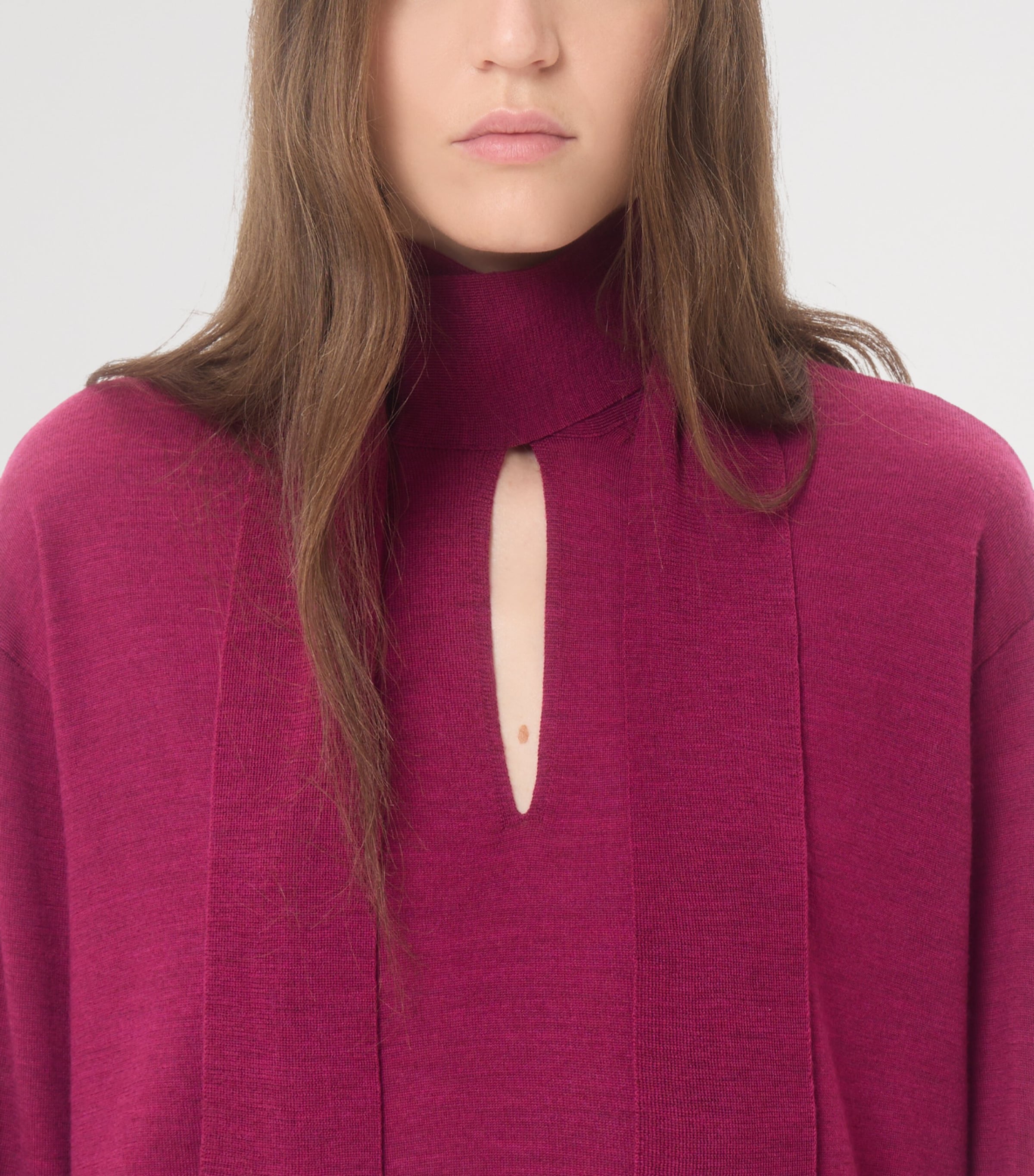 Valentino Womens Wool Tie-Neck Sweater Image 7