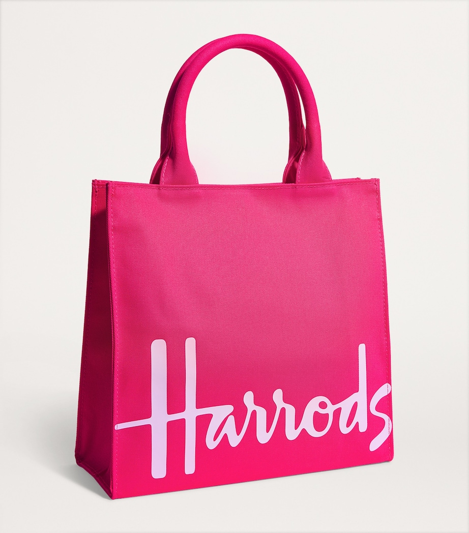 Small Cotton Logo Tote Bag BRIGHT PINK Image 3
