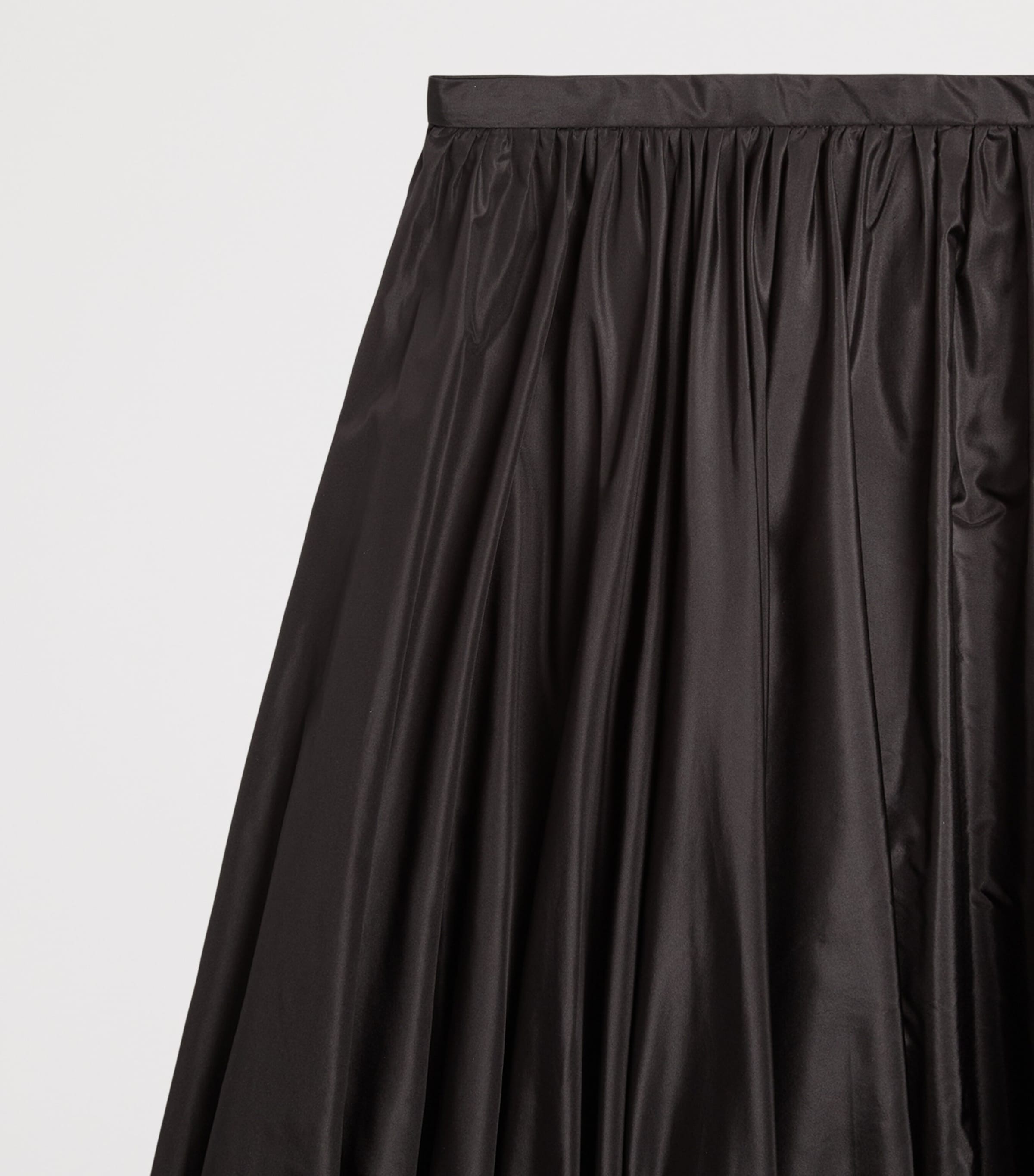 Valentino Womens Silk Pleated Midi Skirt Image 6