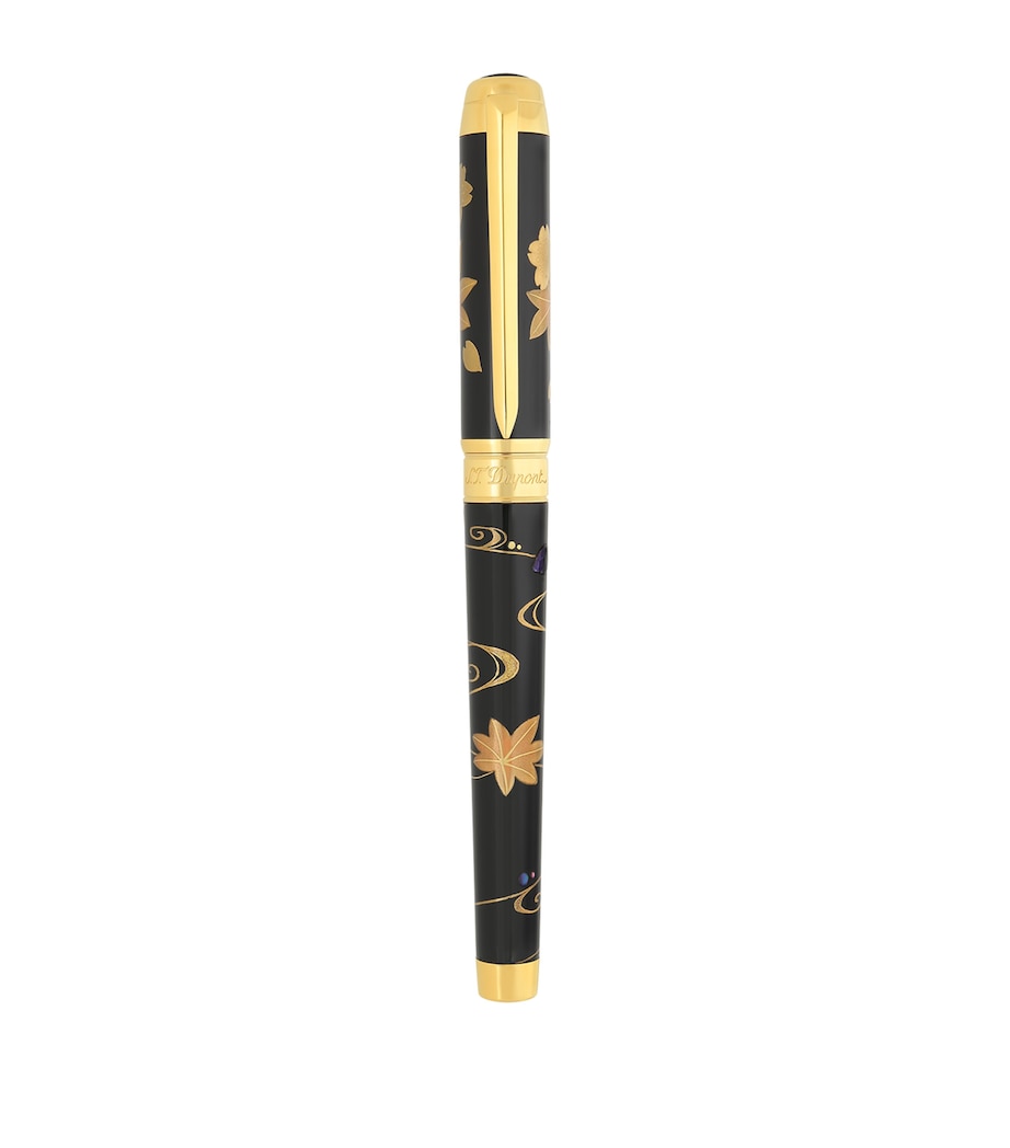 S.T. Dupont Maki-e Line D Eternity Ryusui Shunju Fountain Pen XL Bronze Brown & Gold Image 1