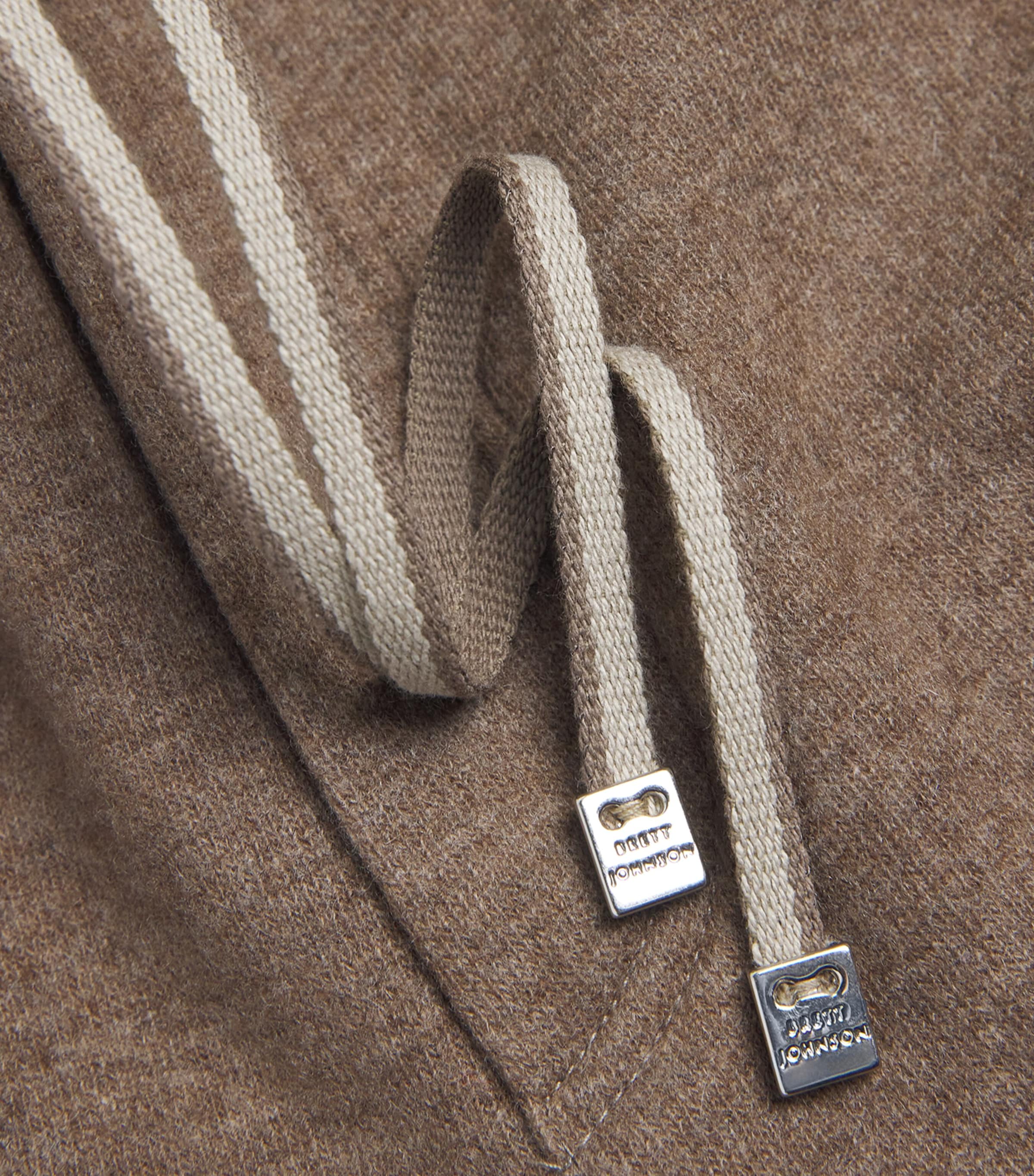 Brett Johnson Mens Cashmere-Blend Drawstring Sweatpants Chestnut Image 6