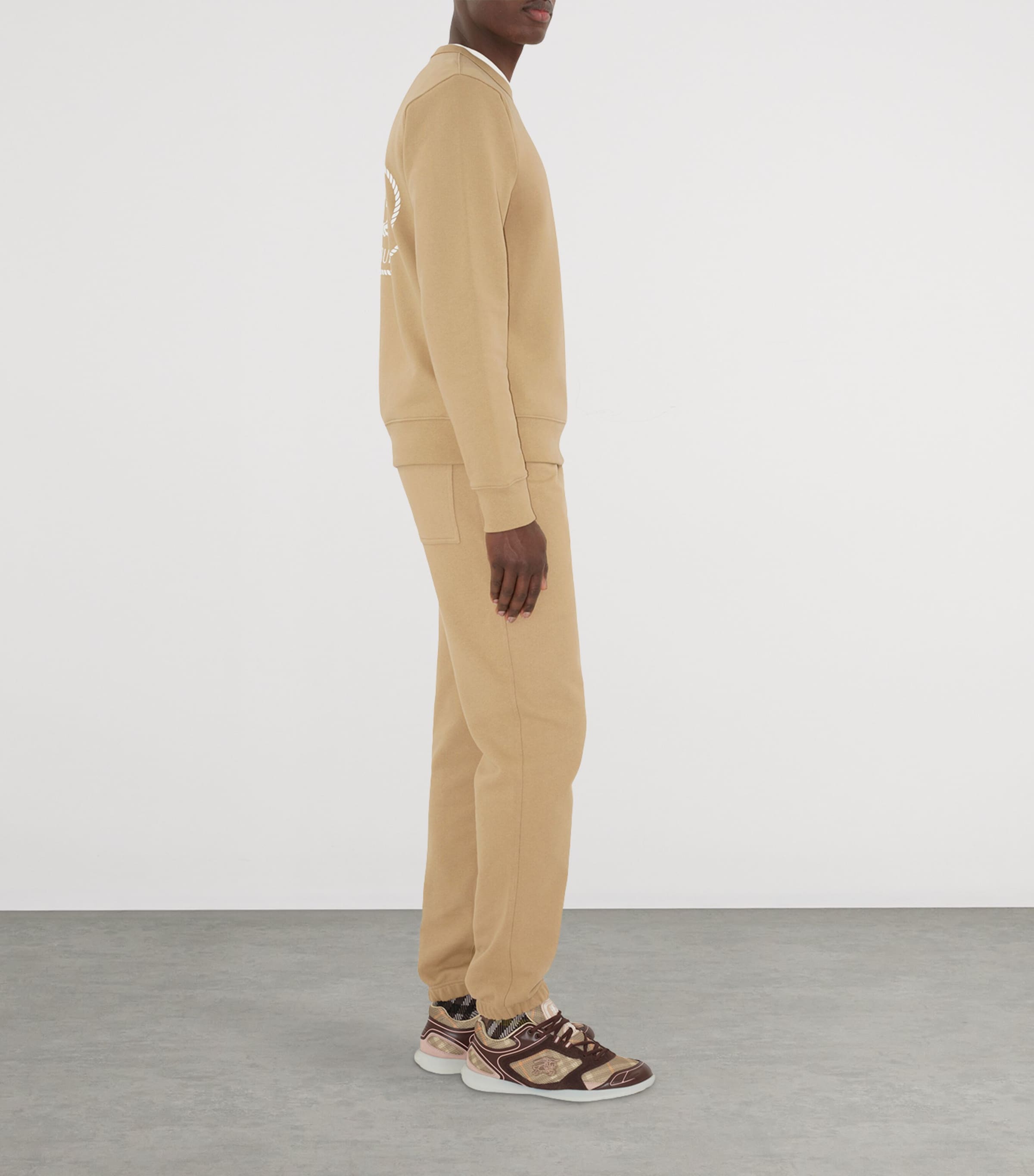 Cotton Knight Stamp Sweatshirt FLAX Image 3