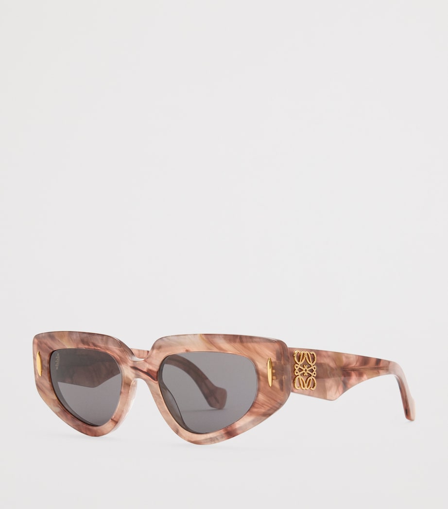 Small Butterfly Screen Sunglasses MARBLE DARK PINK Image 2