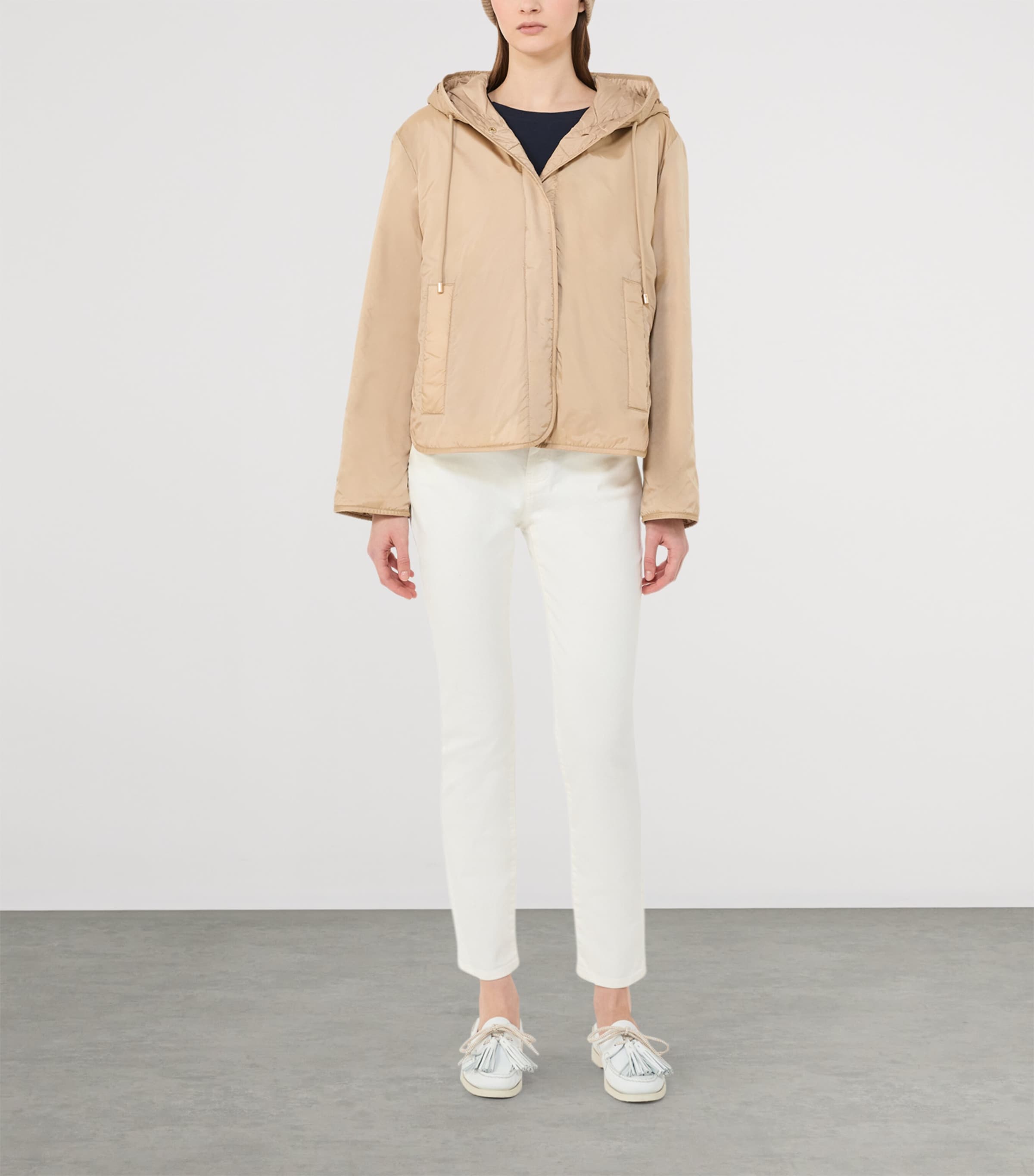 Weekend Max Mara Womens Water-Repellent Padded Jacket Beige Image 5