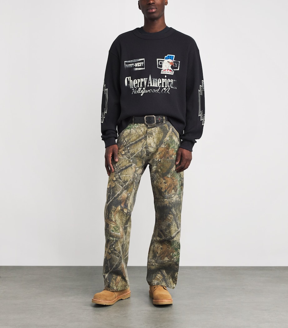 Leather Studded Santa Fe Belt BLACK Image 3