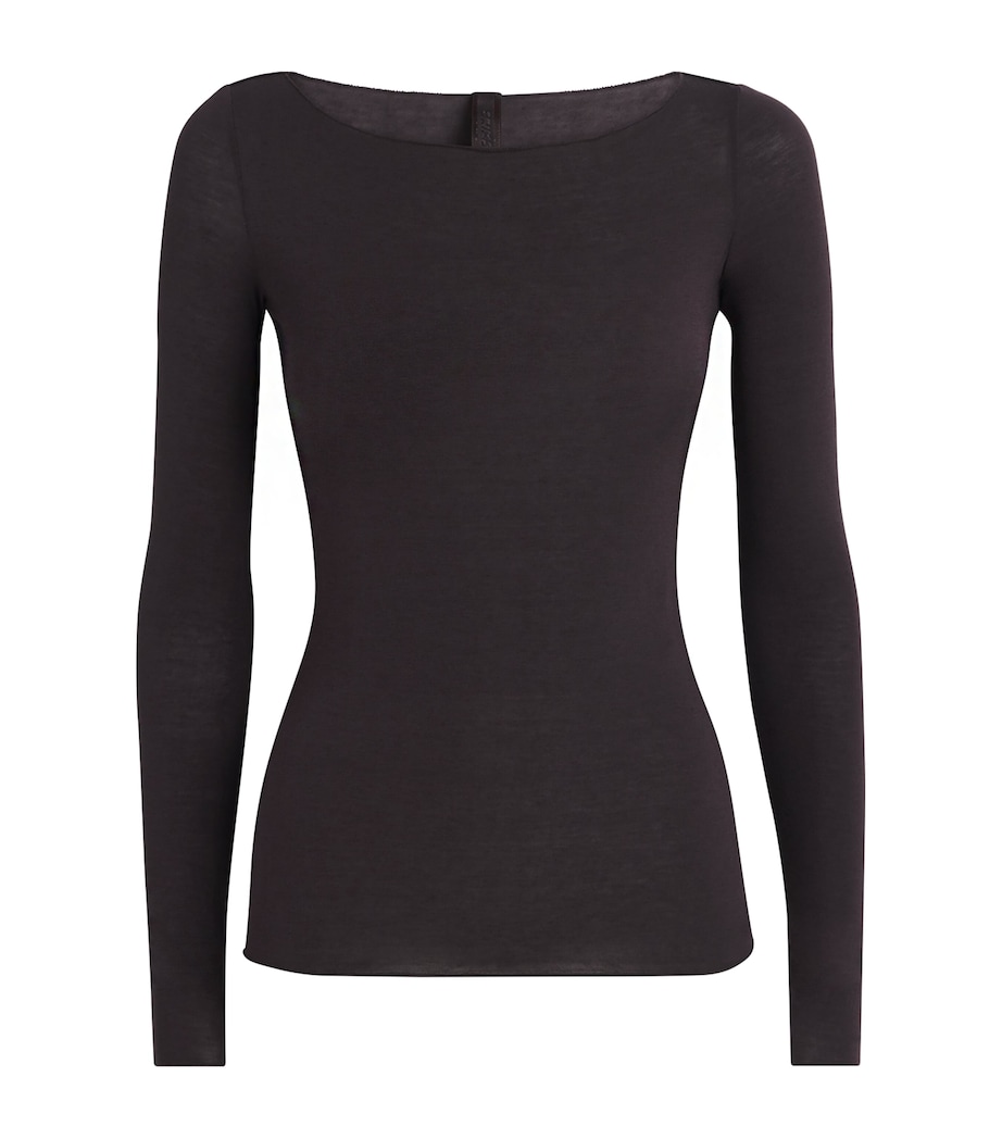 Sheer Modal Boat-Neck T-Shirt PHOENIX Image 1