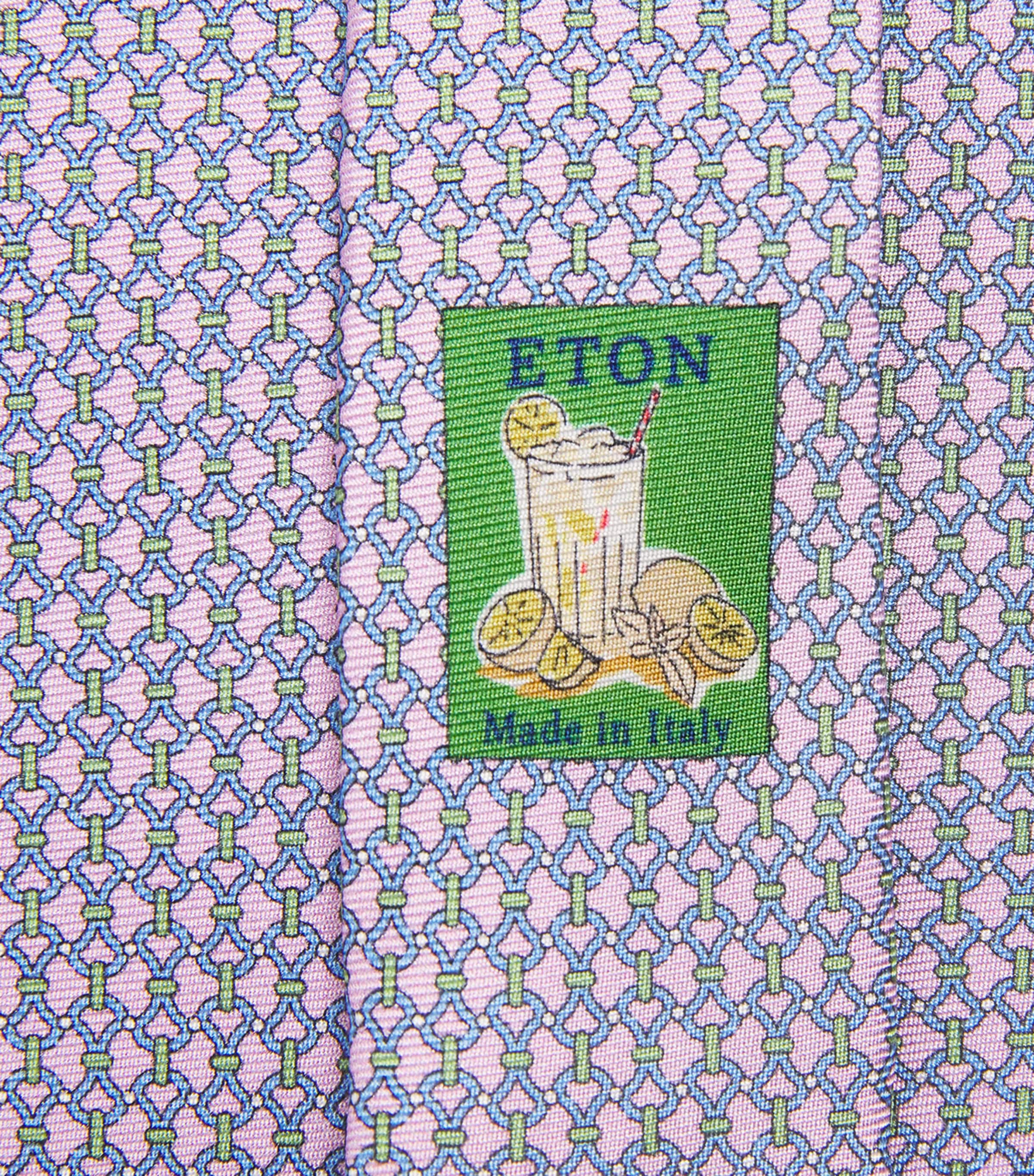 Silk Chain Print Tie PINK CHAIN Image 4