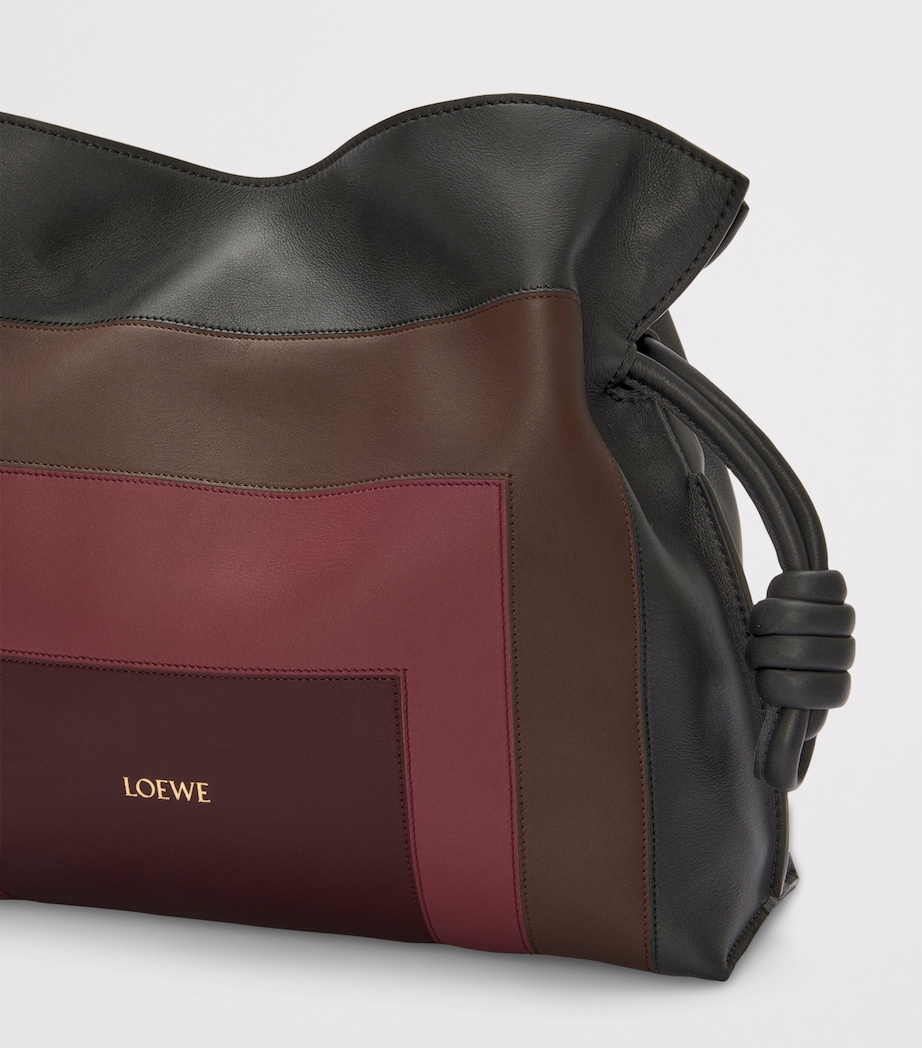 x Albers Medium Leather Flamenco Purse BLACK/BURGUNDY Image 7