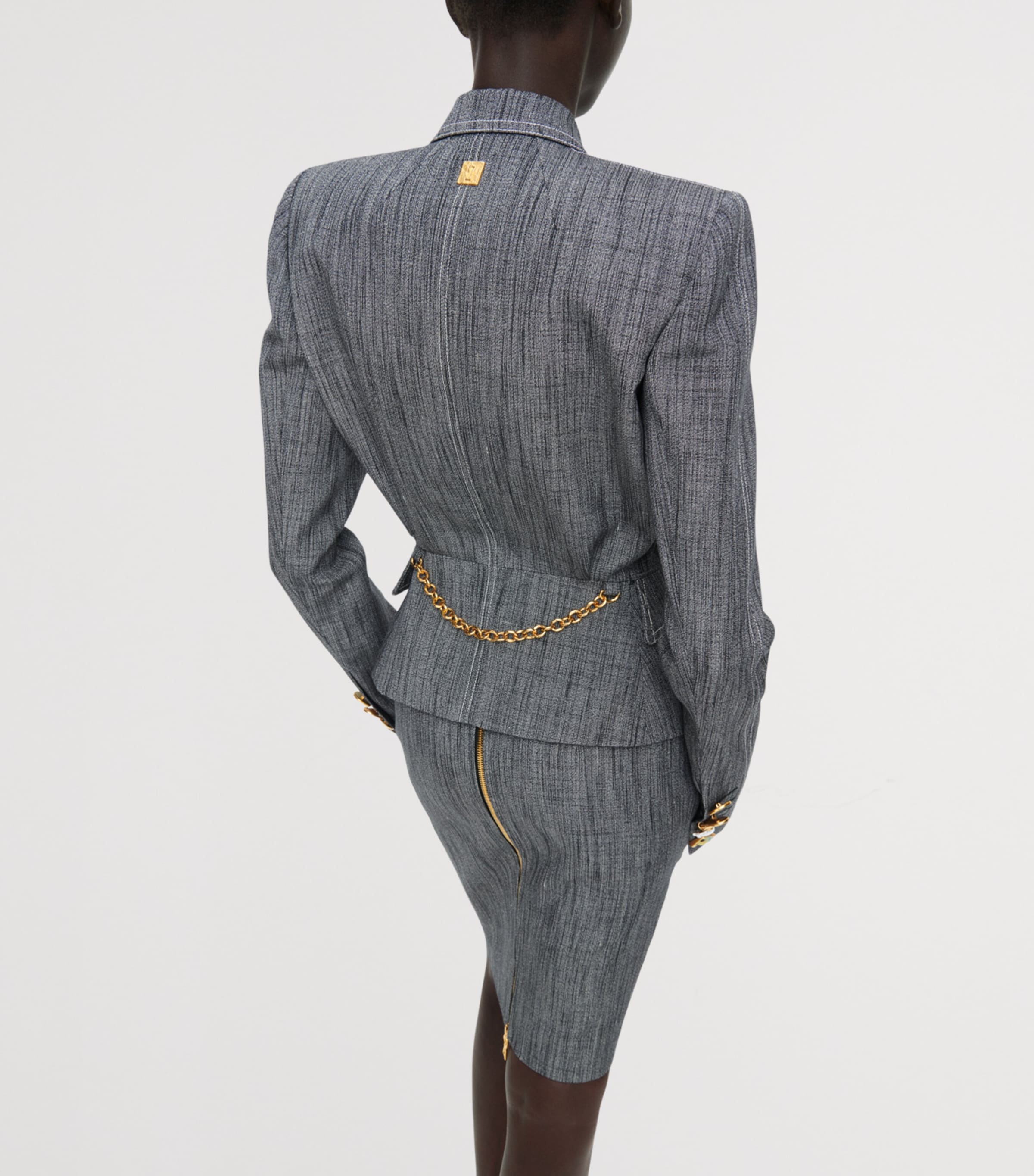 Schiaparelli Womens Canvas Elsa Jacket Grey Image 3