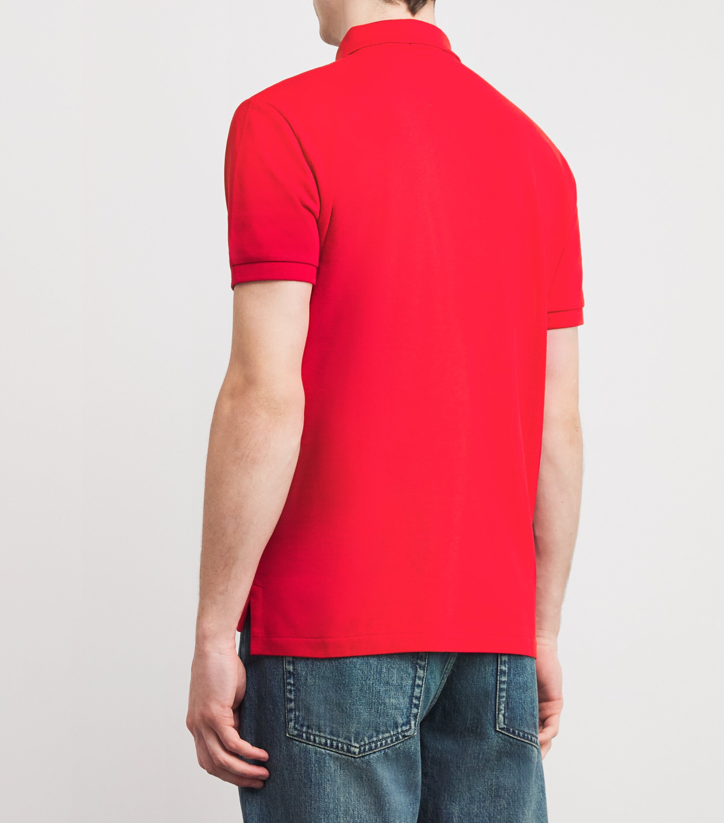 Cotton Polo Pony Polo Shirt RL2000 RED Image 4