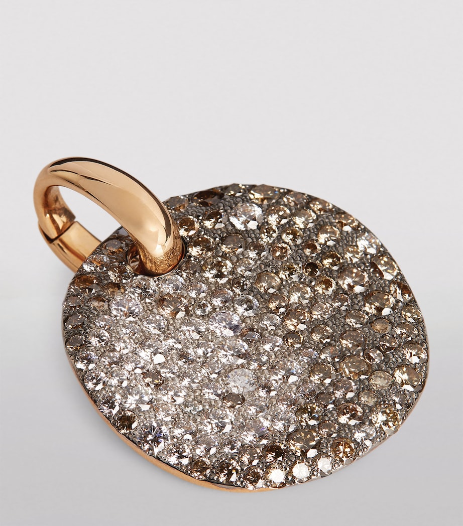 Rose Gold and Mixed Diamond Sabbia Pendant DBX00 Image 2