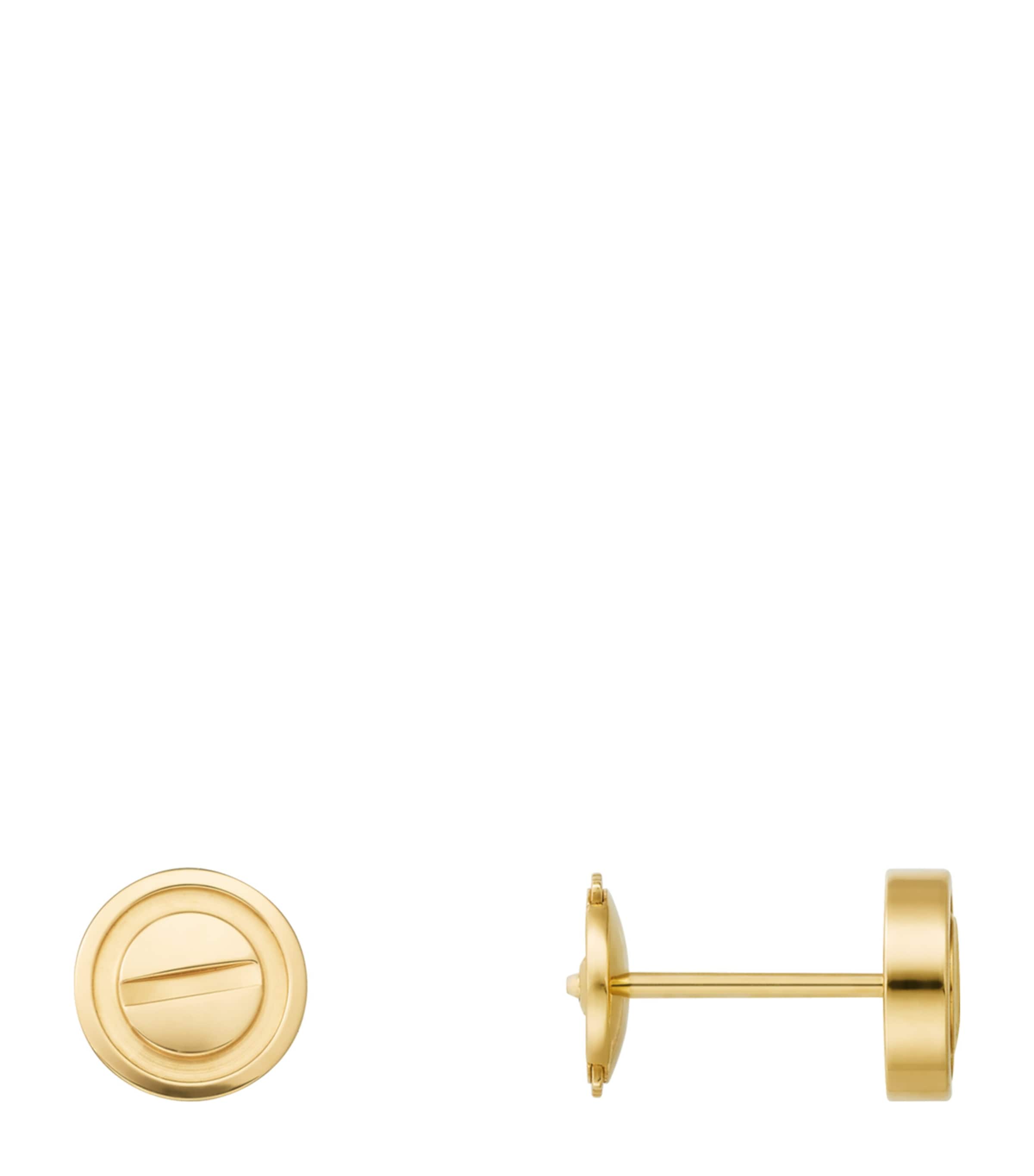 Yellow Gold LOVE Stud Earrings YELLOW GOLD Image 2
