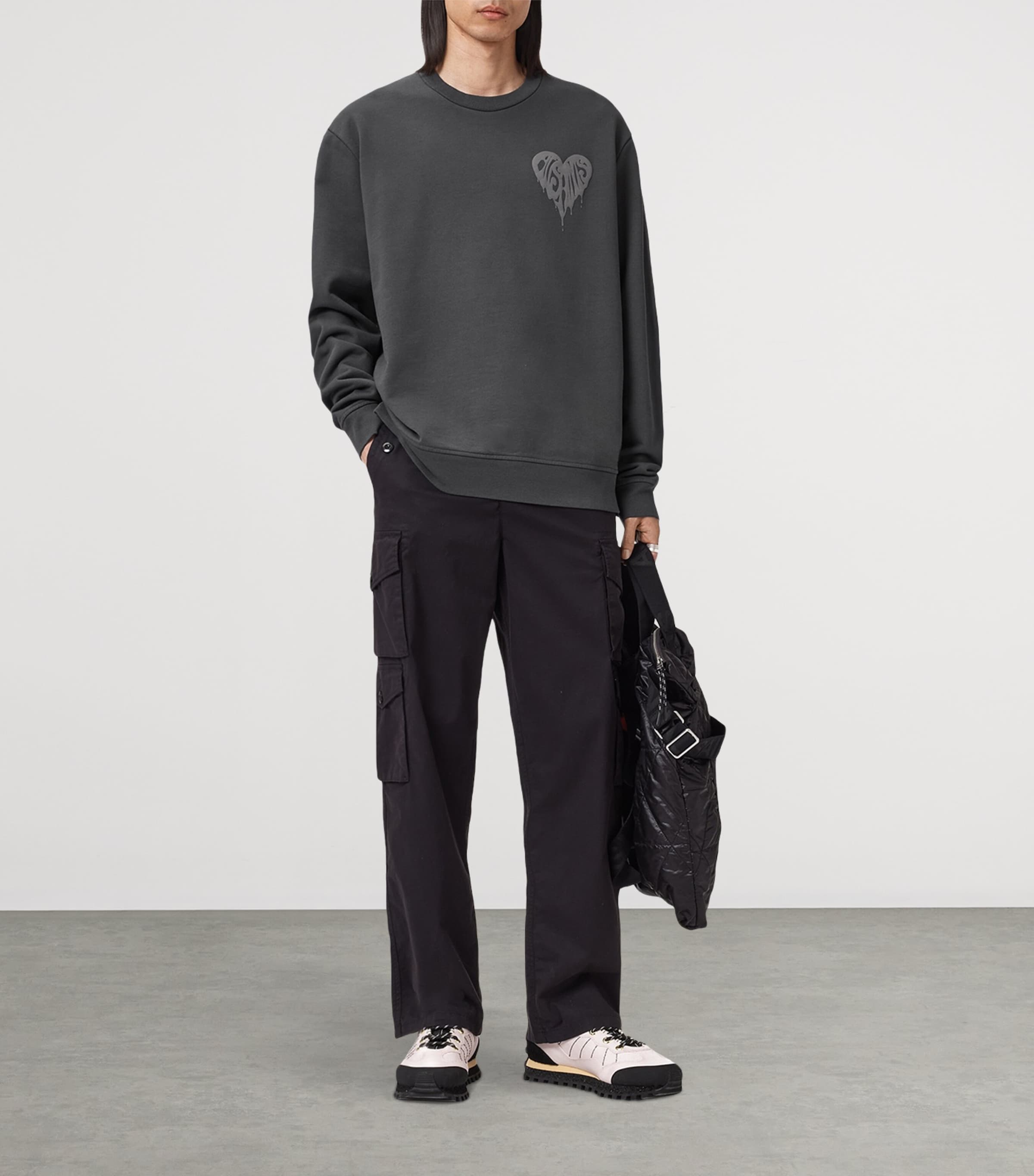 Cotton Trip Sweatshirt WASHED BLACK Image 3