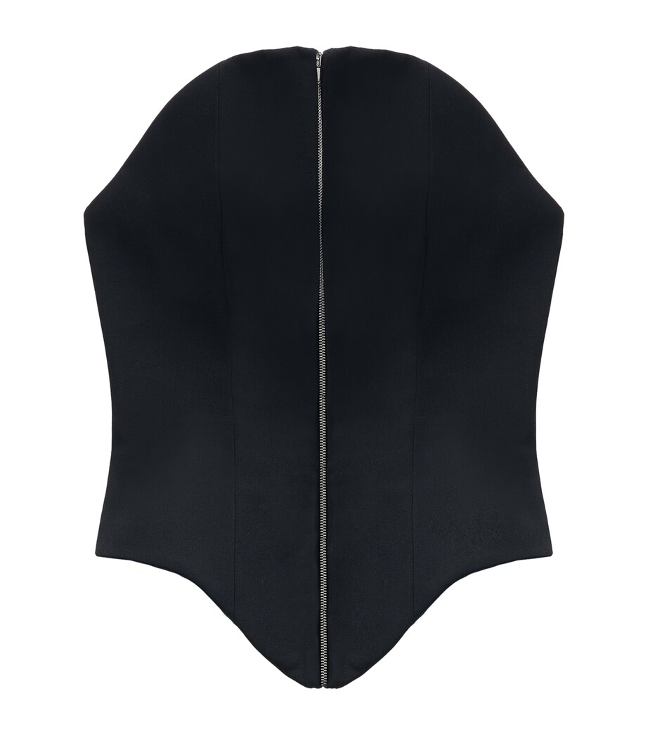 McQueen Womens Wool Corset Top Image 1