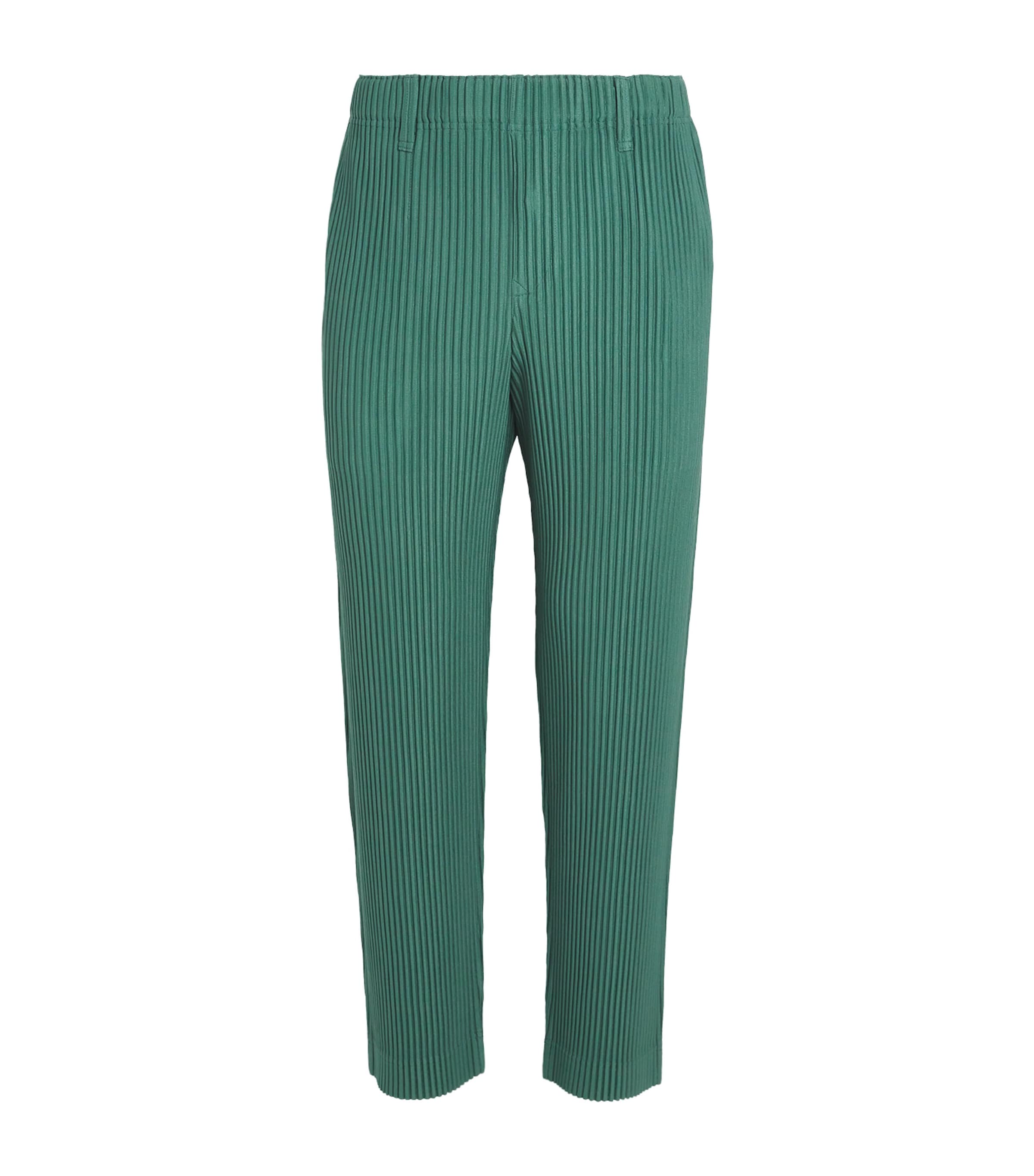 ISSEY MIYAKE PLEATED STRAIGHT TROUSERS 