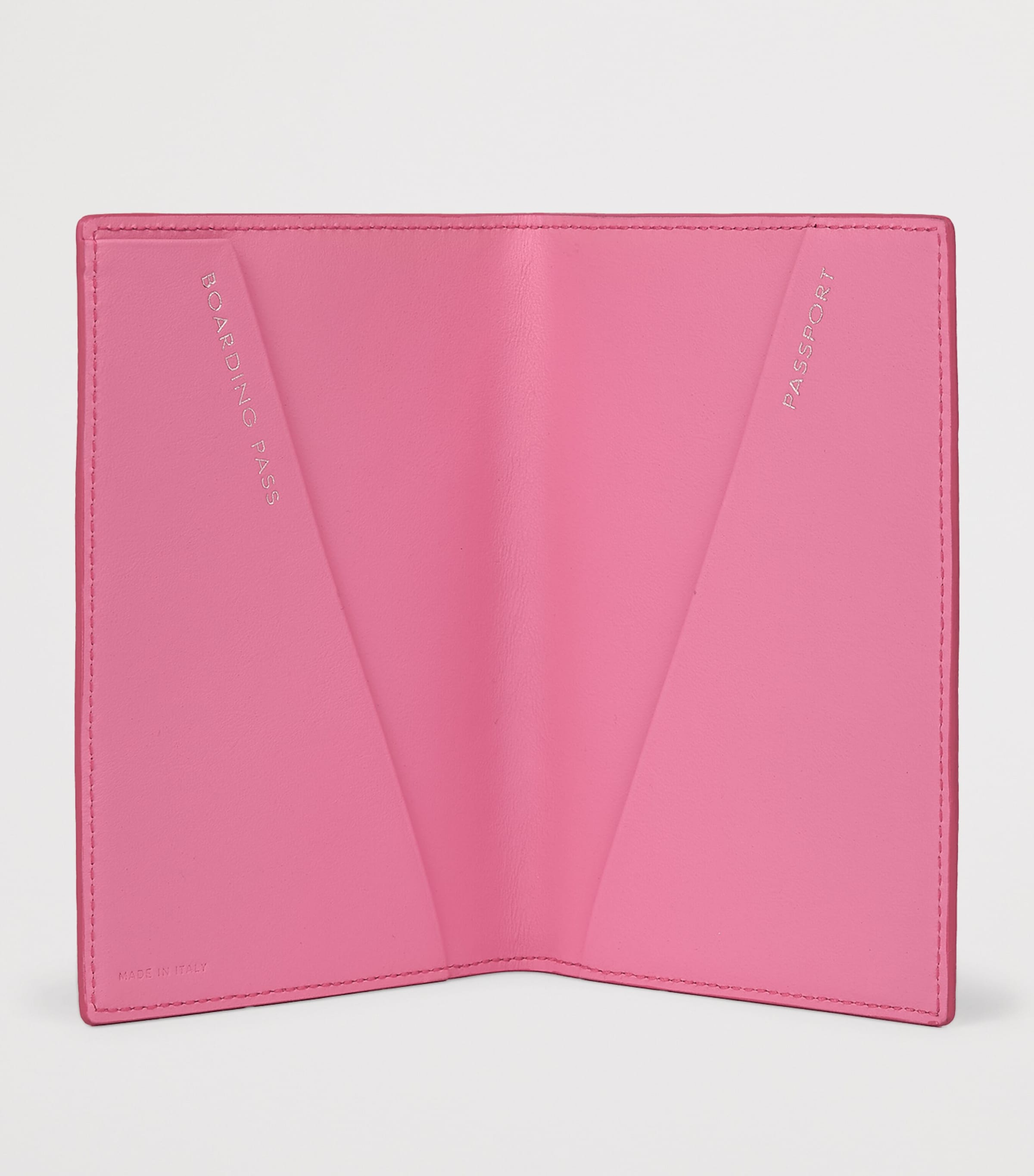 Smythson Leather Panama Passport Cover Flamingo Image 2