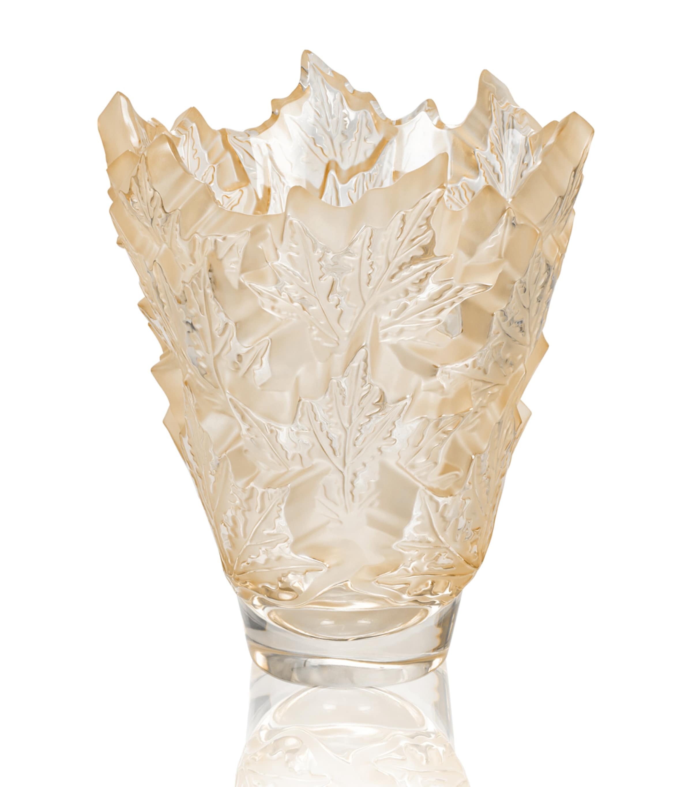 Shop Lalique Champs-élysées Vase In Gold