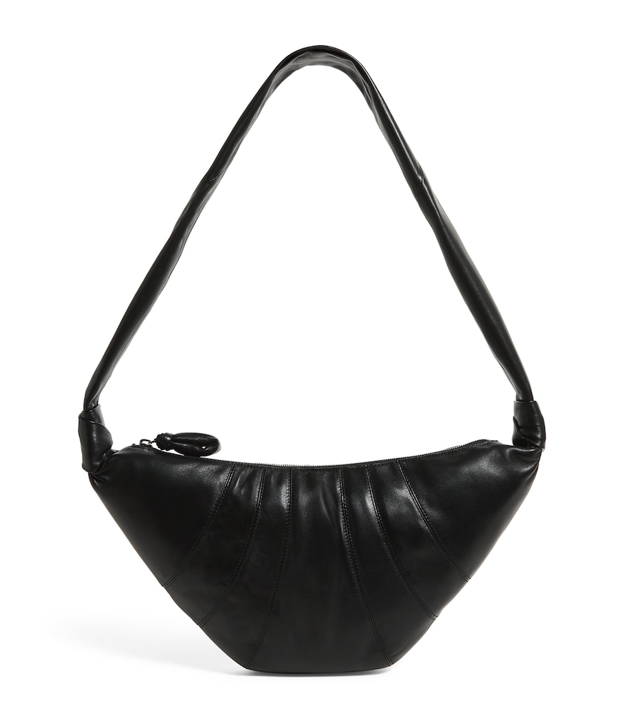 Medium Nappa Leather Croissant Bag BK999/BLACK Image 1