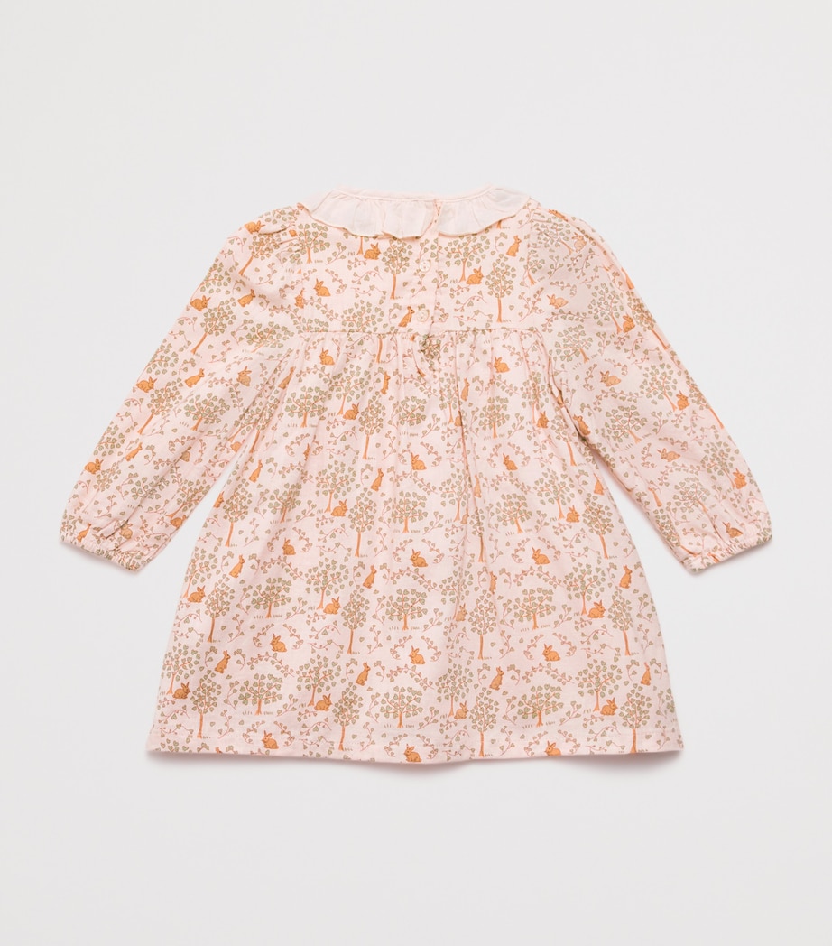 Cotton Bunny Meadow Trixie Smock Dress (6-36 Months) MULTICOLOR Image 2