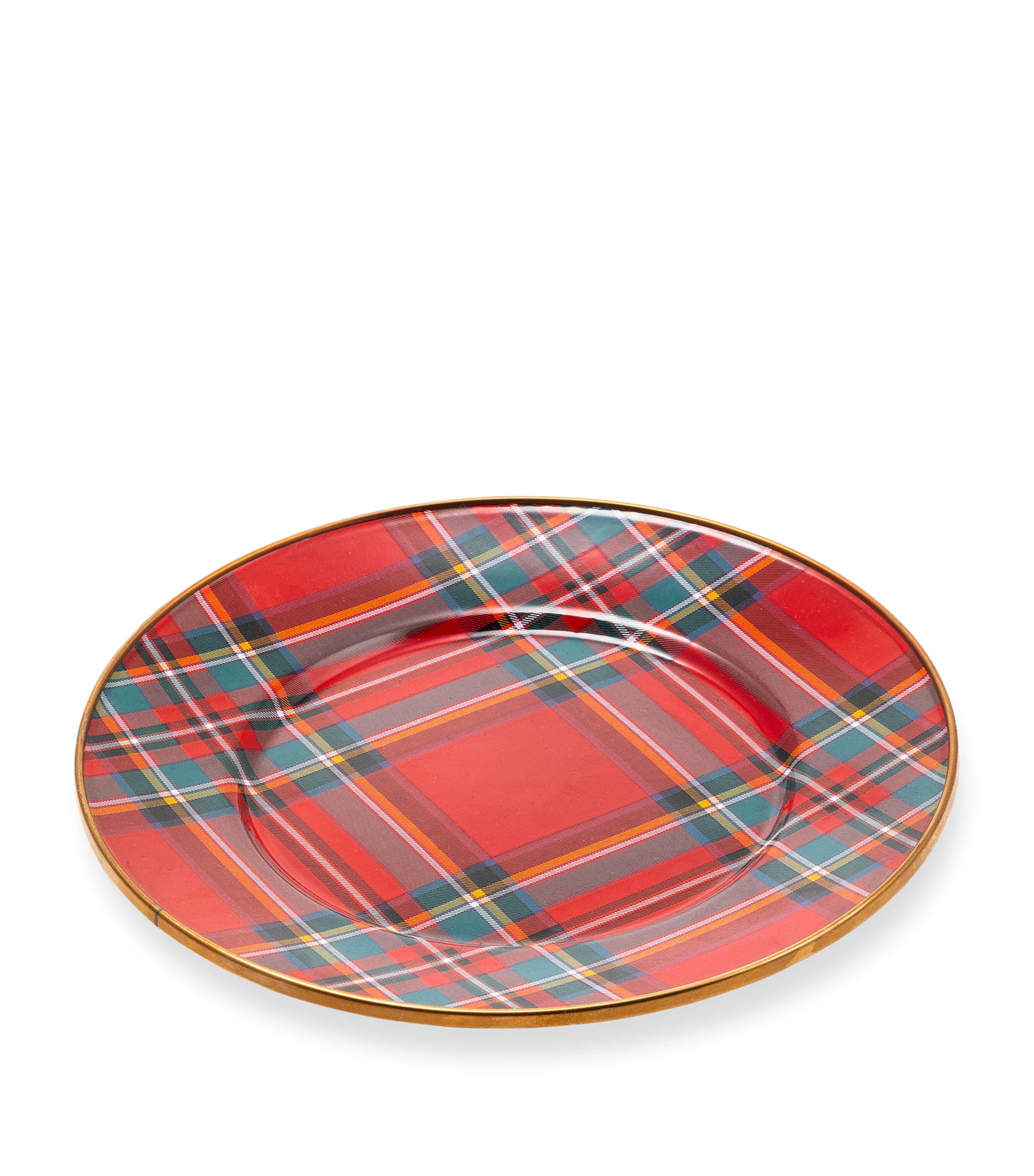 Mackenzie-childs Tartastic Dessert Plate In Red