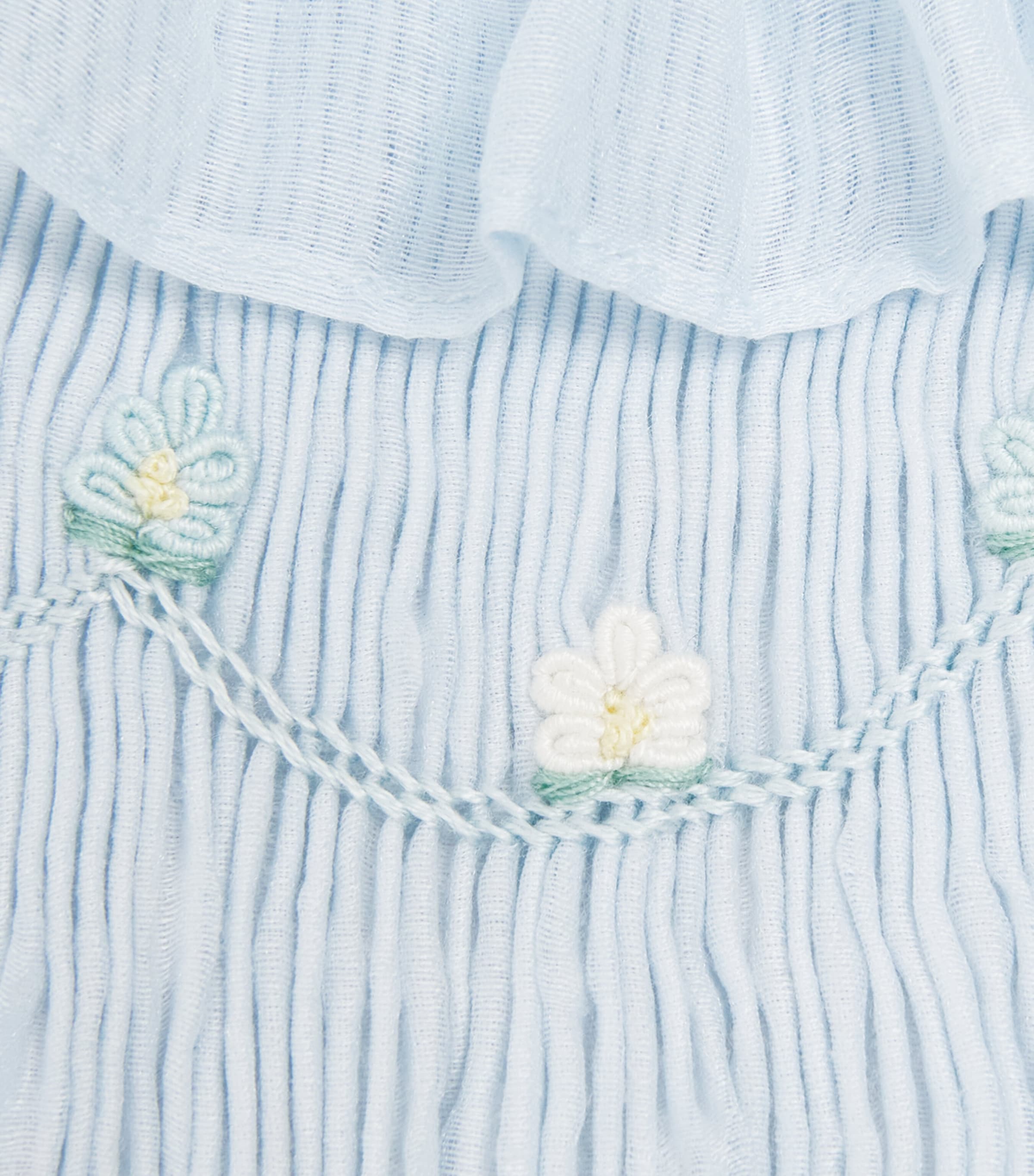 PEPA LONDON Tulle Smocked Dress (12 Months - 4 Years) Blue Image 3