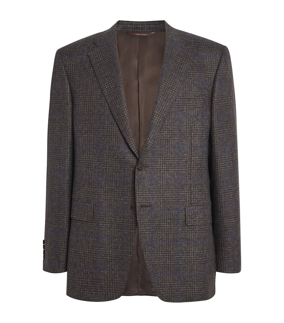 Wool Check Jacquard Blazer 502 Image 1