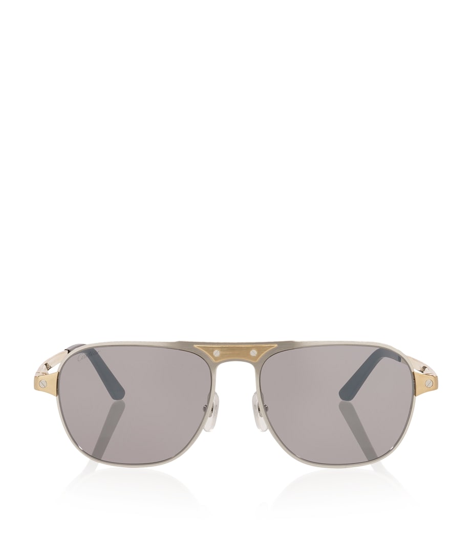 Rectangular Aviator Sunglasses 4100V1 Image 1
