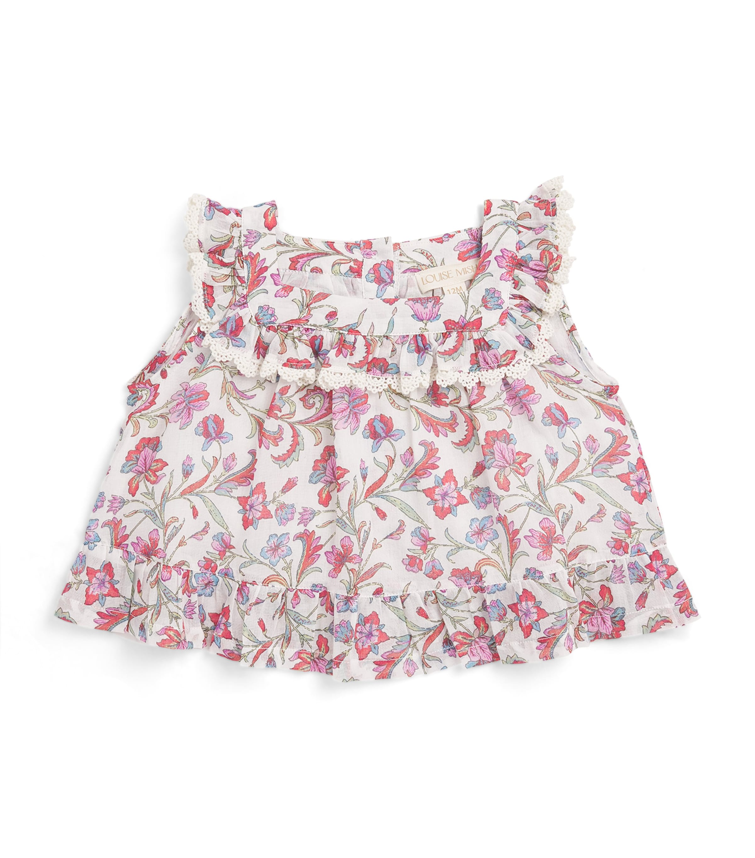 Louise Misha Cotton Floral Inessa Top (6-24 Months) Flrlhvn Image 1