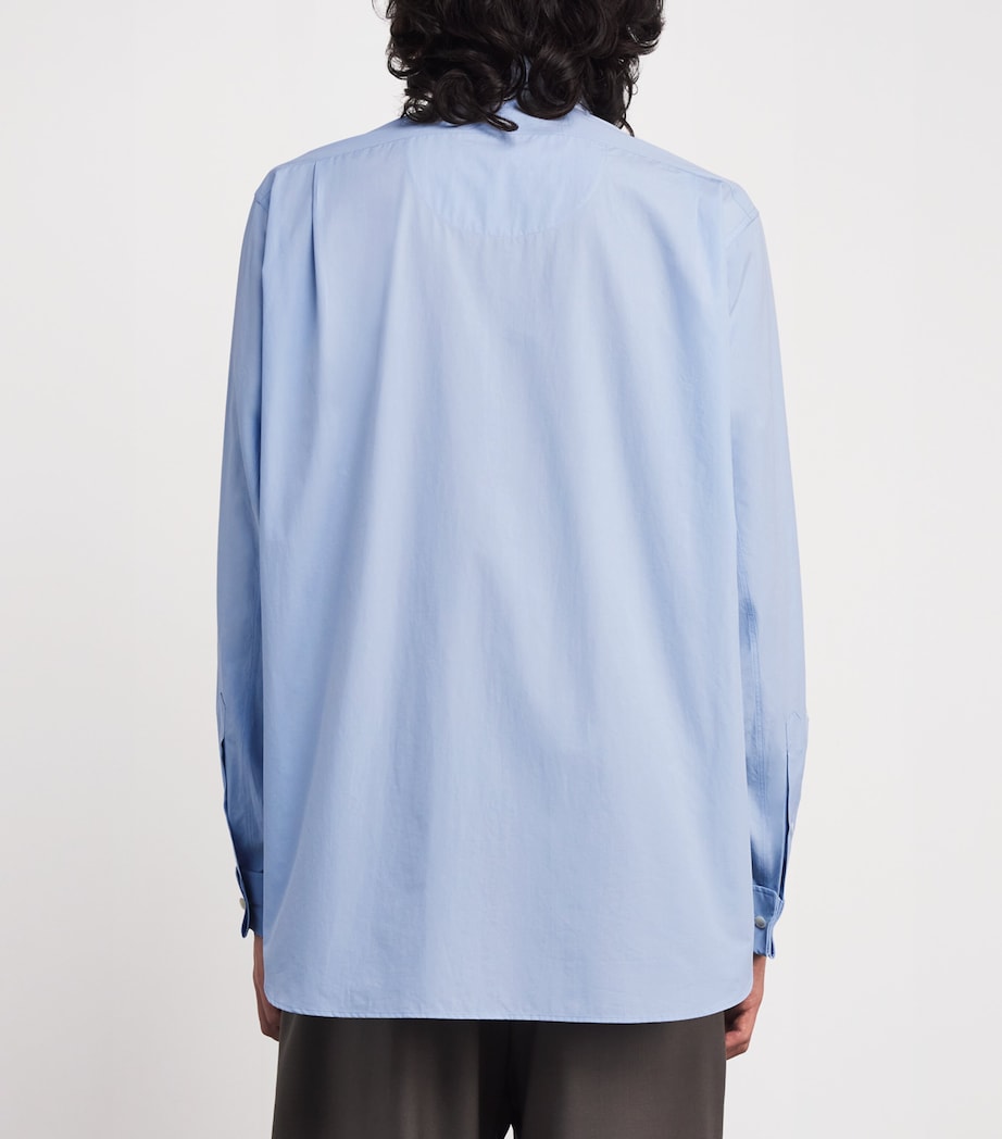 The Row Mens Melchior Cotton Shirt Ice Blue Image 4