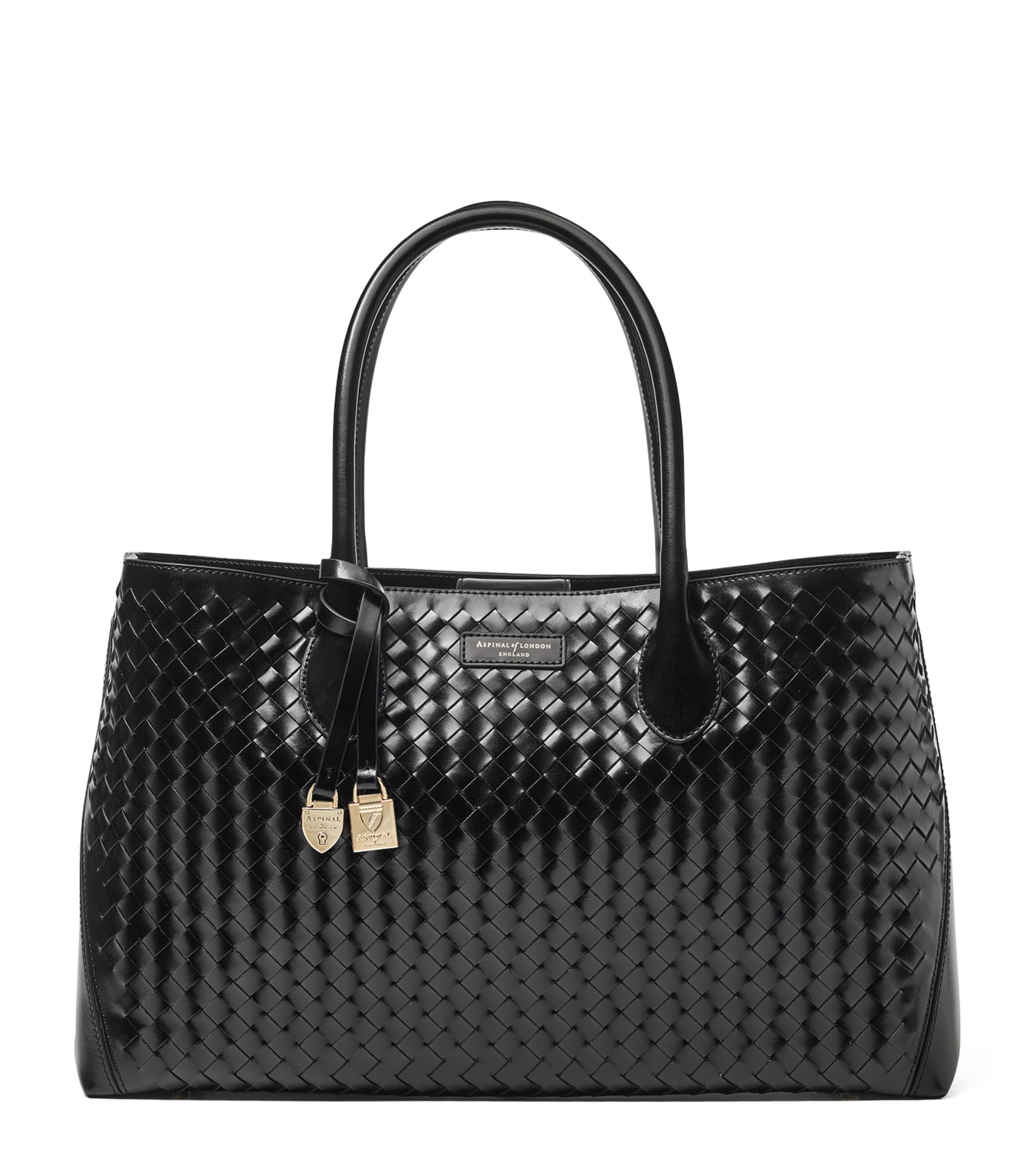Aspinal Of London Leather London Tote Bag In Black