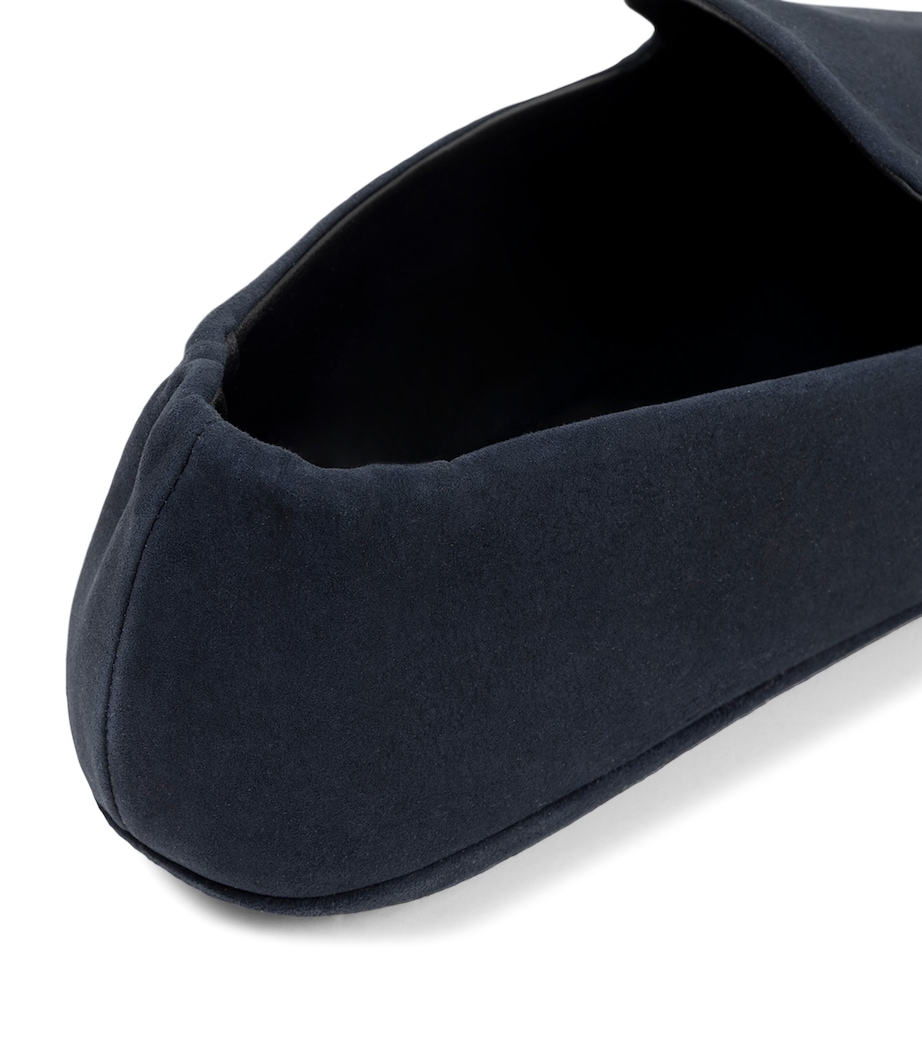 Frette Suede Frisbee Slippers Blu Image 2
