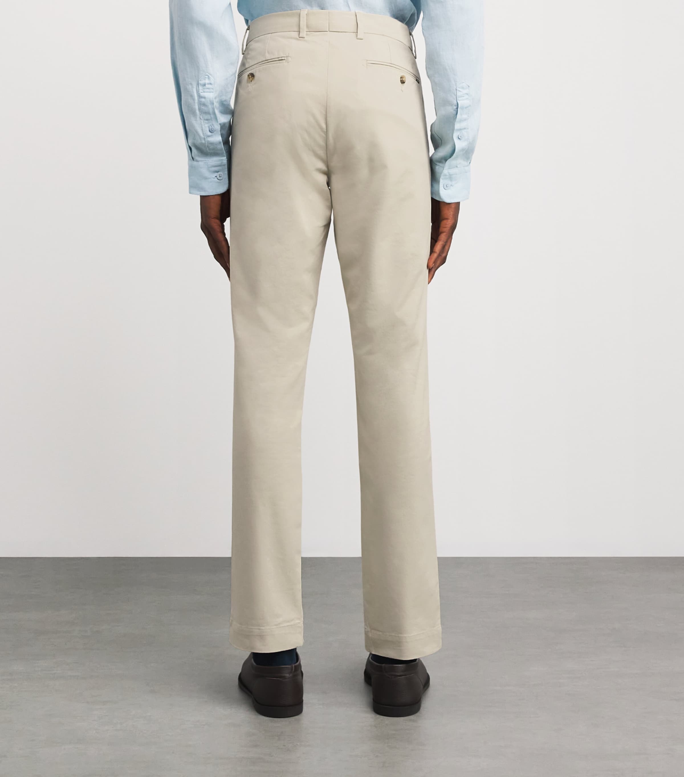 Polo Ralph Lauren Mens Stretch-Cotton Slim Chinos Basic Sand Image 4