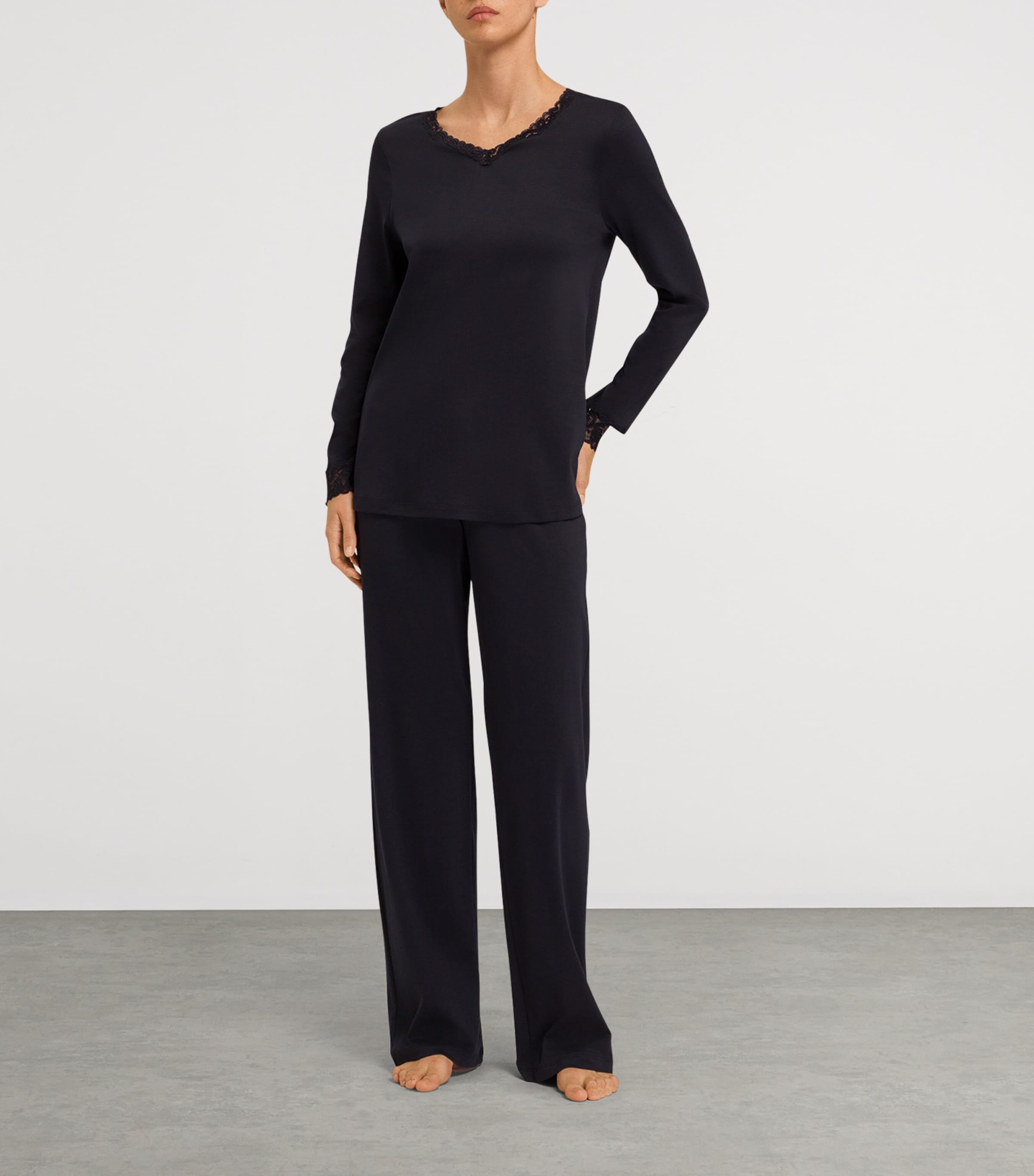 Hanro Cotton Moments Pyjama Set | Women Clothing | Nightwear | Pyjamas | Designers | Hanro Hanro Cotton Moments Pyjama Set | Women Clothing | Nightwear | Pyjamas | Designers | Hanro