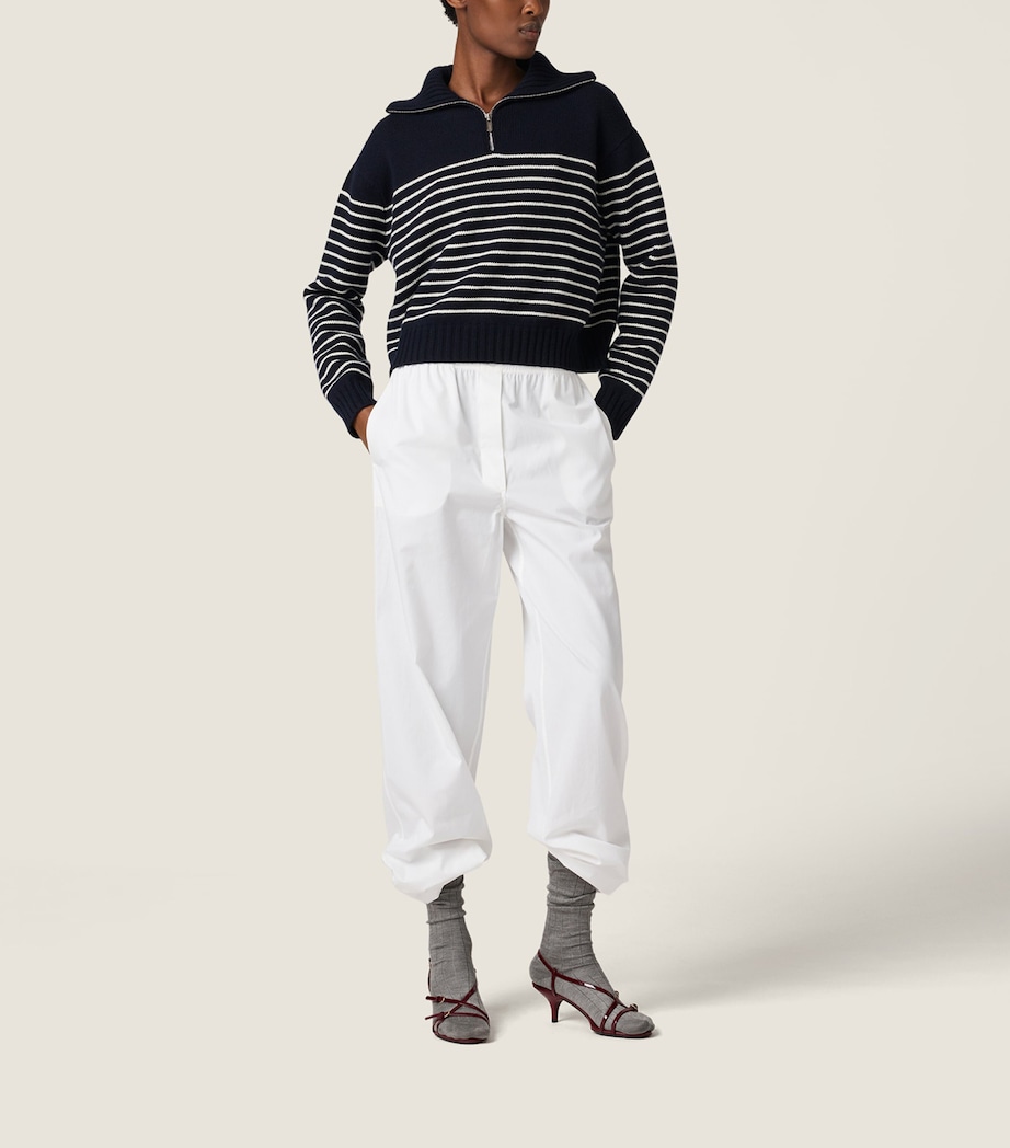 Cashmere Stripe Sweater F022X Image 2