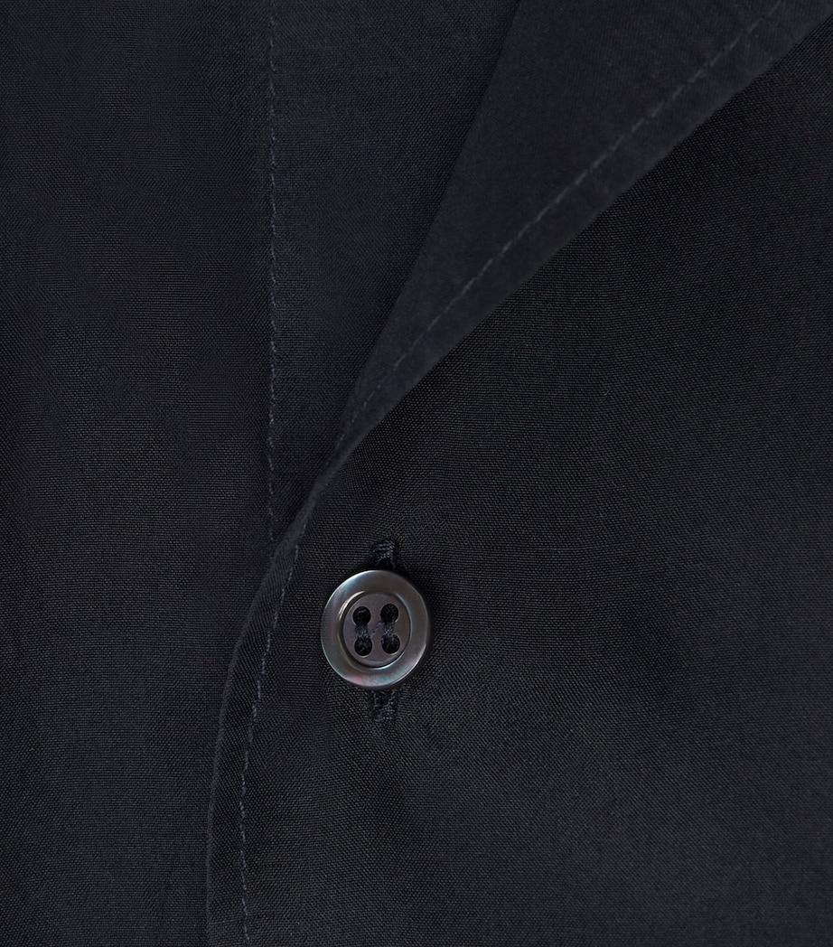 Silk Shirt 170 NAVY Image 5