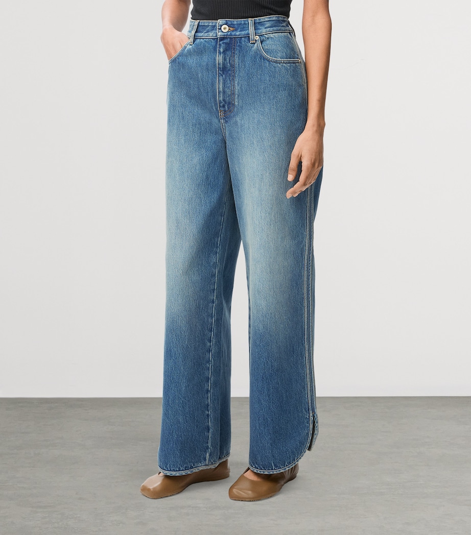 Mid-Rise Relaxed Jeans DENIM BLUE Image 3