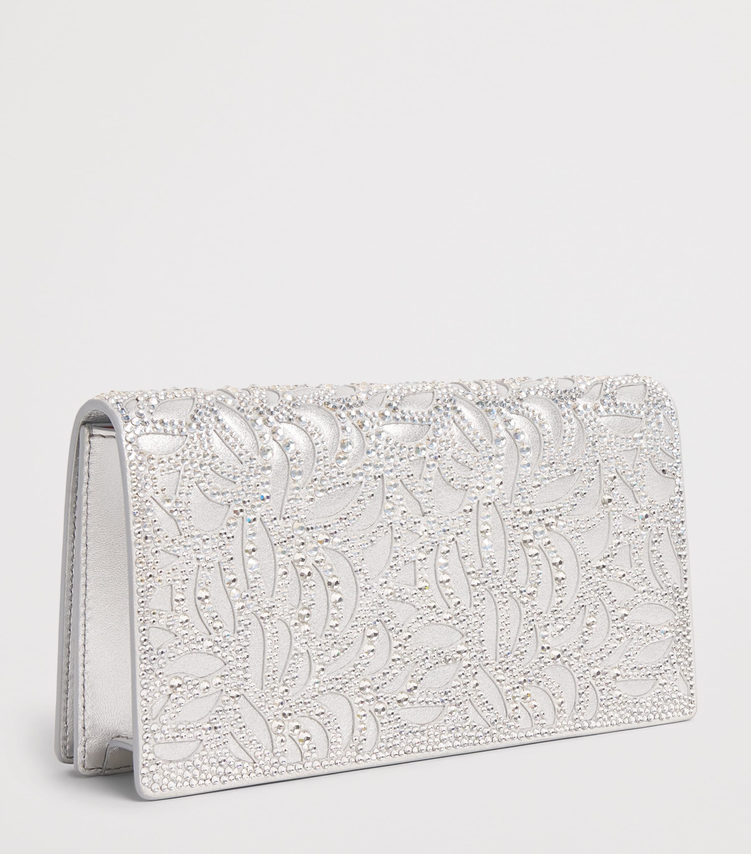 Christian Louboutin Womens Bettina Embellished Leather Clutch Bag Image 3
