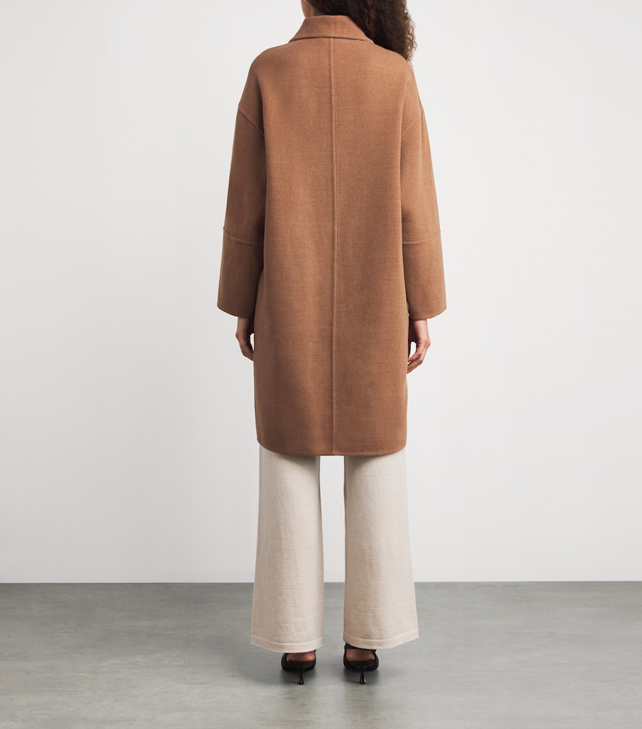 Wool Collared Coat VISONE SABBIA Image 4