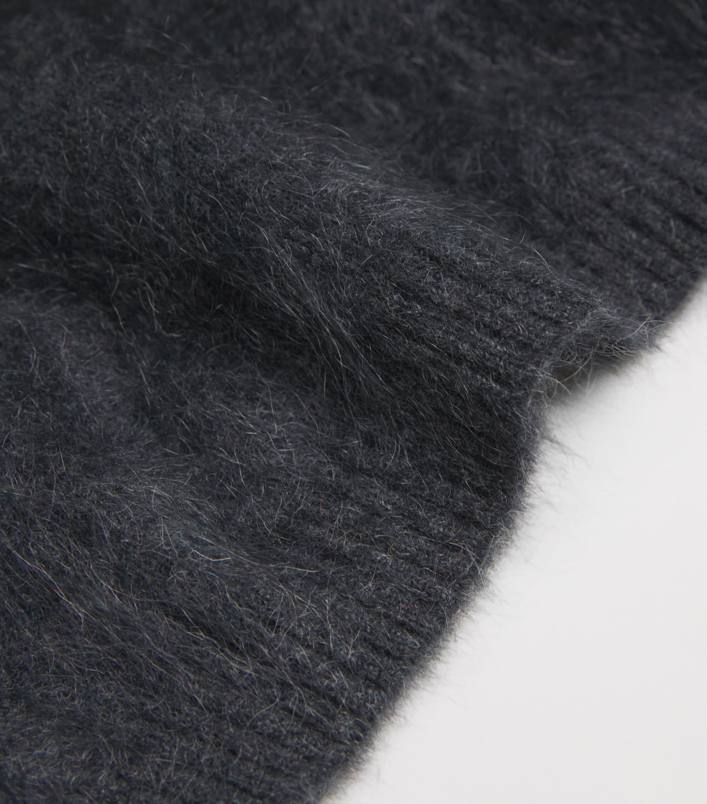 Brushed Cashmere Shrunken Baby T-Shirt CHARCOAL M LANGE Image 5