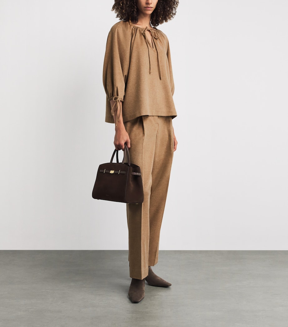 Wool-Silk-Cashmere Lilyrose Blouse M17 MED BEIGE MELNGE Image 2