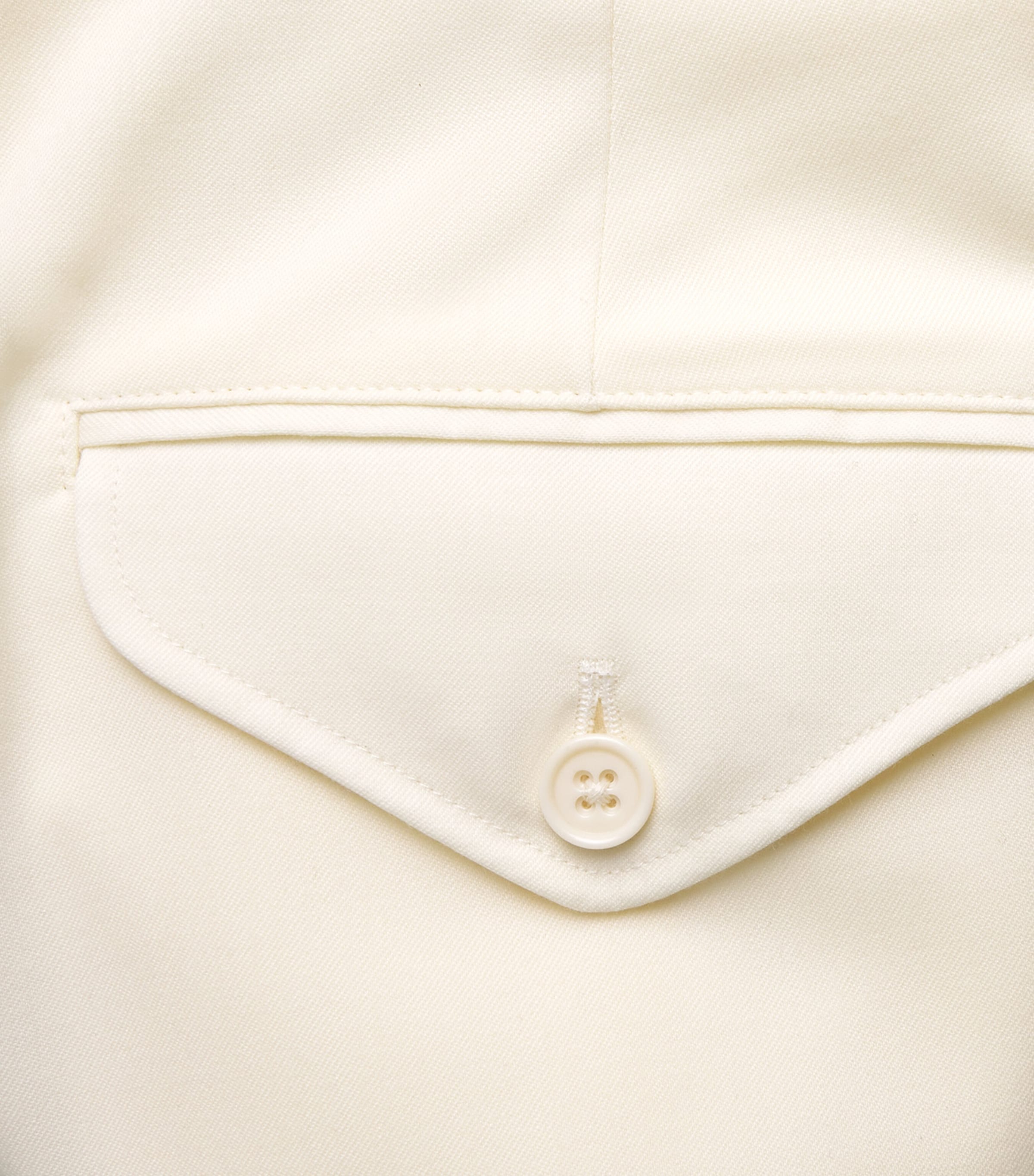 Wool Pleated Byron Trousers PRCHMNT CR Image 5