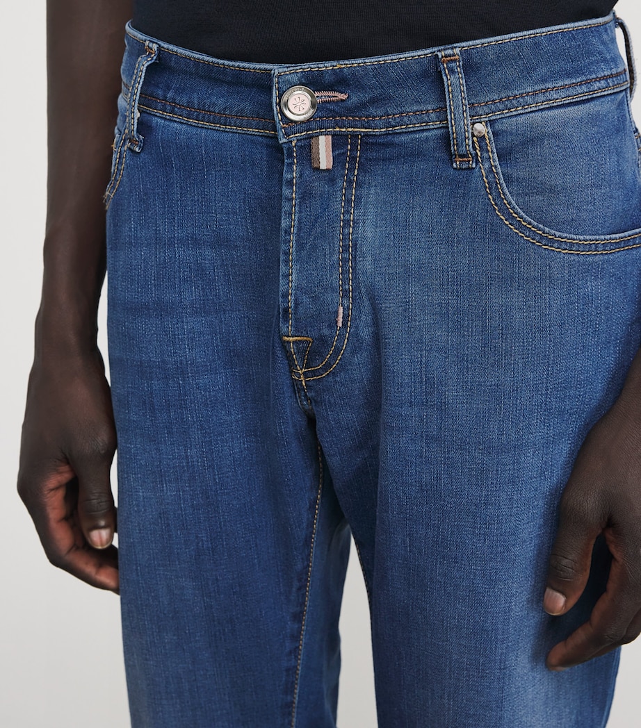 JACOB COHËN Mens Nick Slim Jeans Medium Blue Image 3