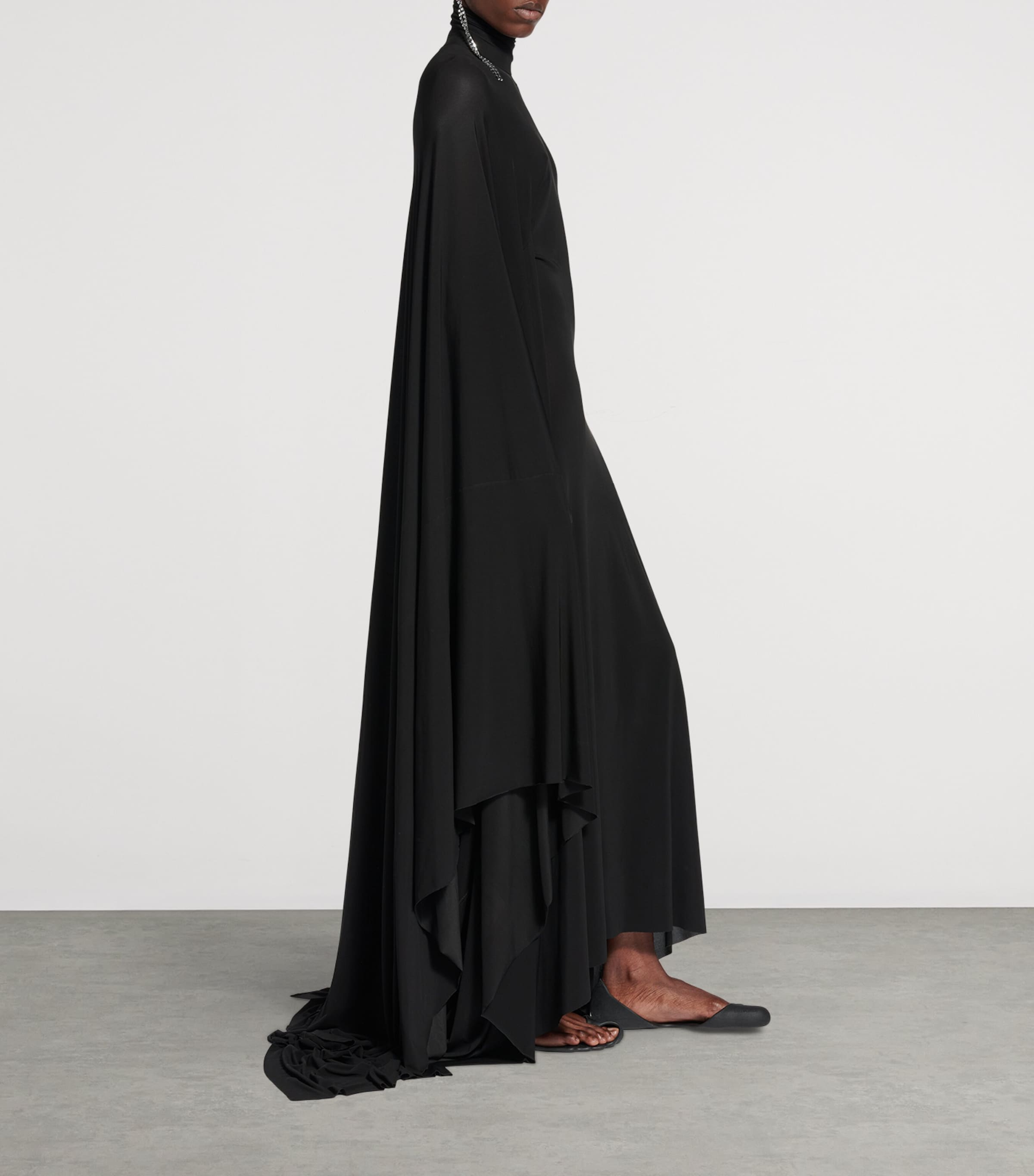 Cape-Sleeve Maxi Dress 1000 Image 7