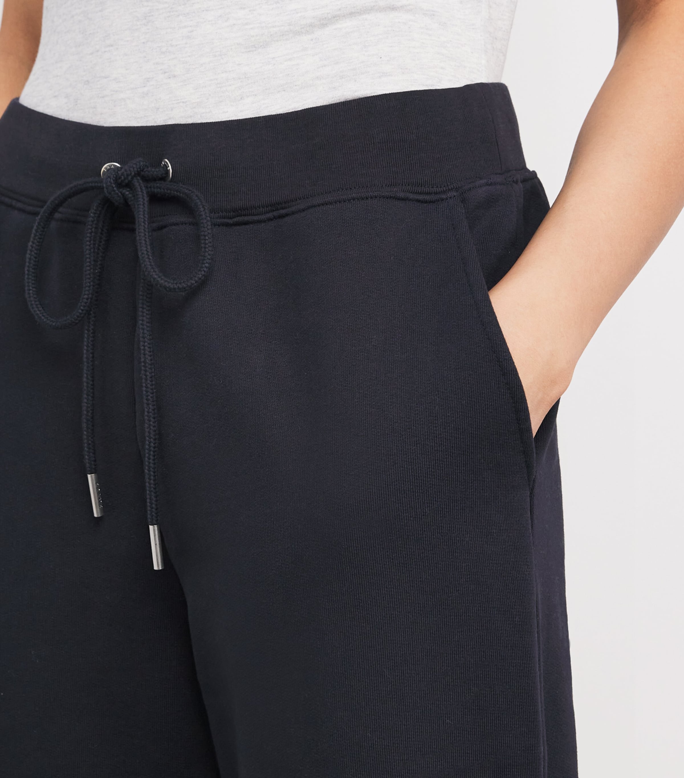 Cotton-Blend Straight Sweatpants DARK NAVY Image 6