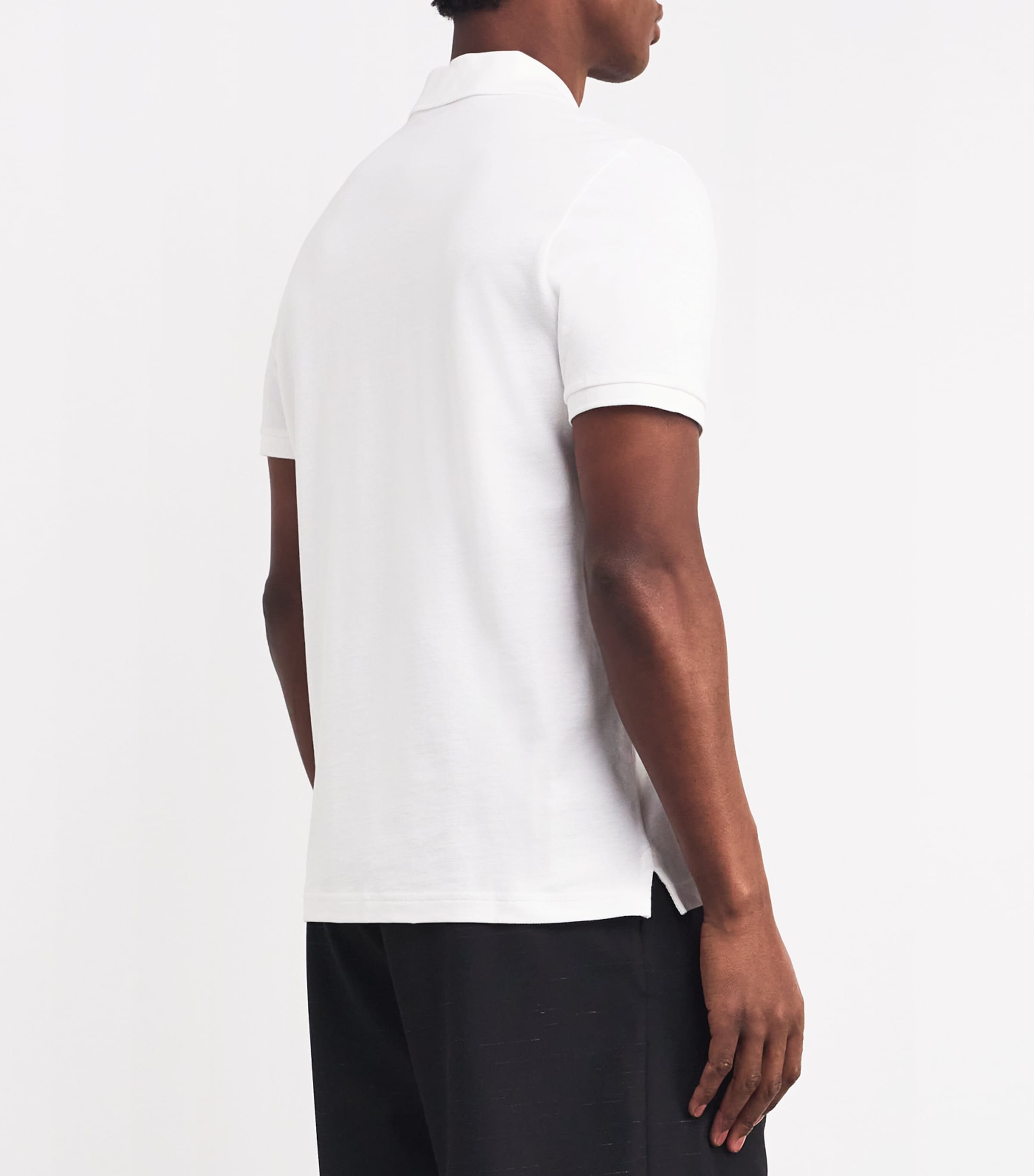 Cotton Logo Polo Shirt WHITE-160 Image 4