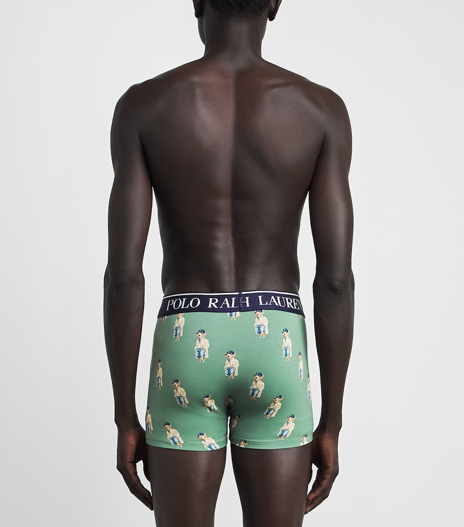Polo Ralph Lauren Mens Stretch-Cotton Litchfield Trunks (Pack of 2) Bstlle Blu/ftgue Aob Image 3