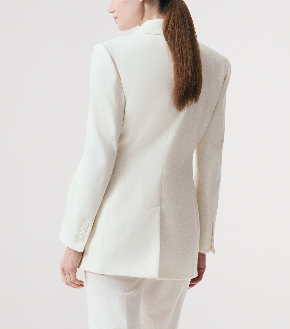 Marella Womens x Cora Corré Double-Breasted Blazer Ivory Image 3